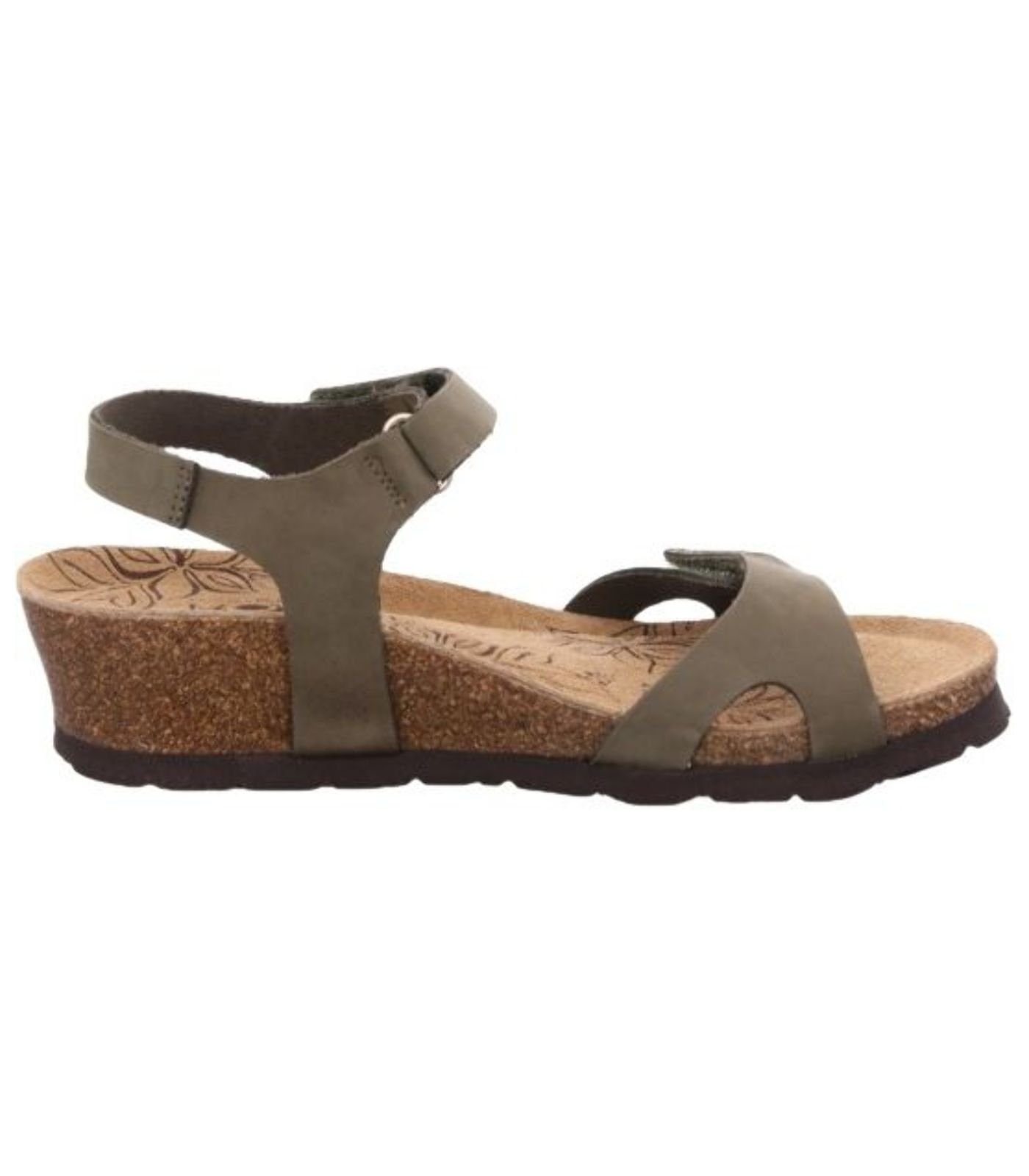 Nubukleder Riemchensandalette Rohde Sandalen Oliv