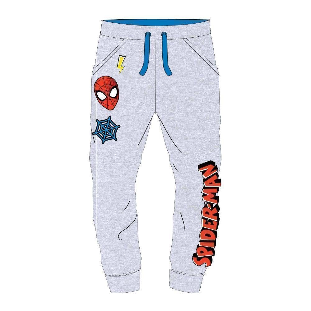 EplusM Jogginghose Spiderman Hose für Jungen, grau, oder dunkelblau Gr. 104 -134
