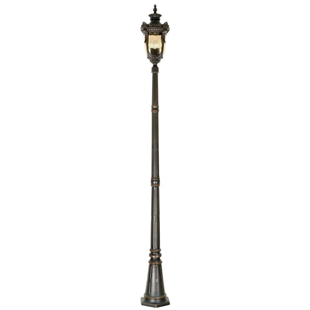 etc-shop Außen-Stehlampe, Leuchtmittel nicht inklusive, Außenleuchte Laternenpfahl Stehleuchte Wegeleuchte Bronze H 237 cm 3