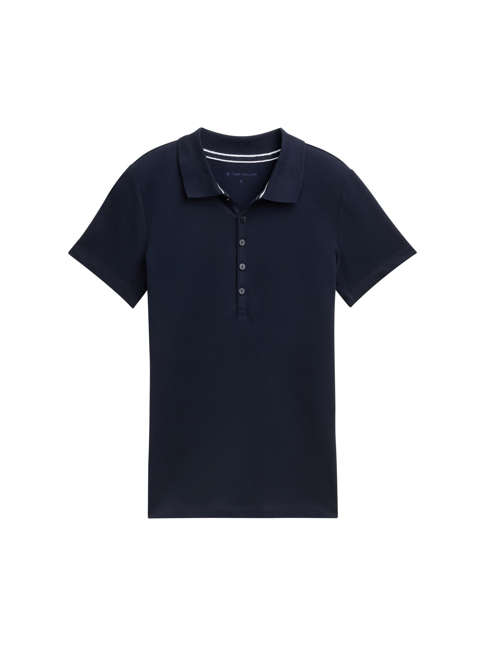 TOM TAILOR Poloshirt Poloshirts (im Einserpack) Poloshirt aus Stretch Piqué