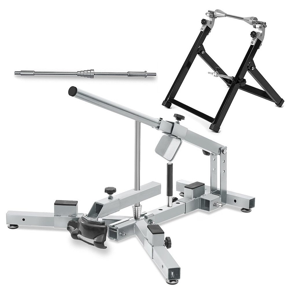 ConStands Reifenmontagemaschine Reifenmontiergerät 12-21" Set mit Wuchtbock passend für Motorradreifen