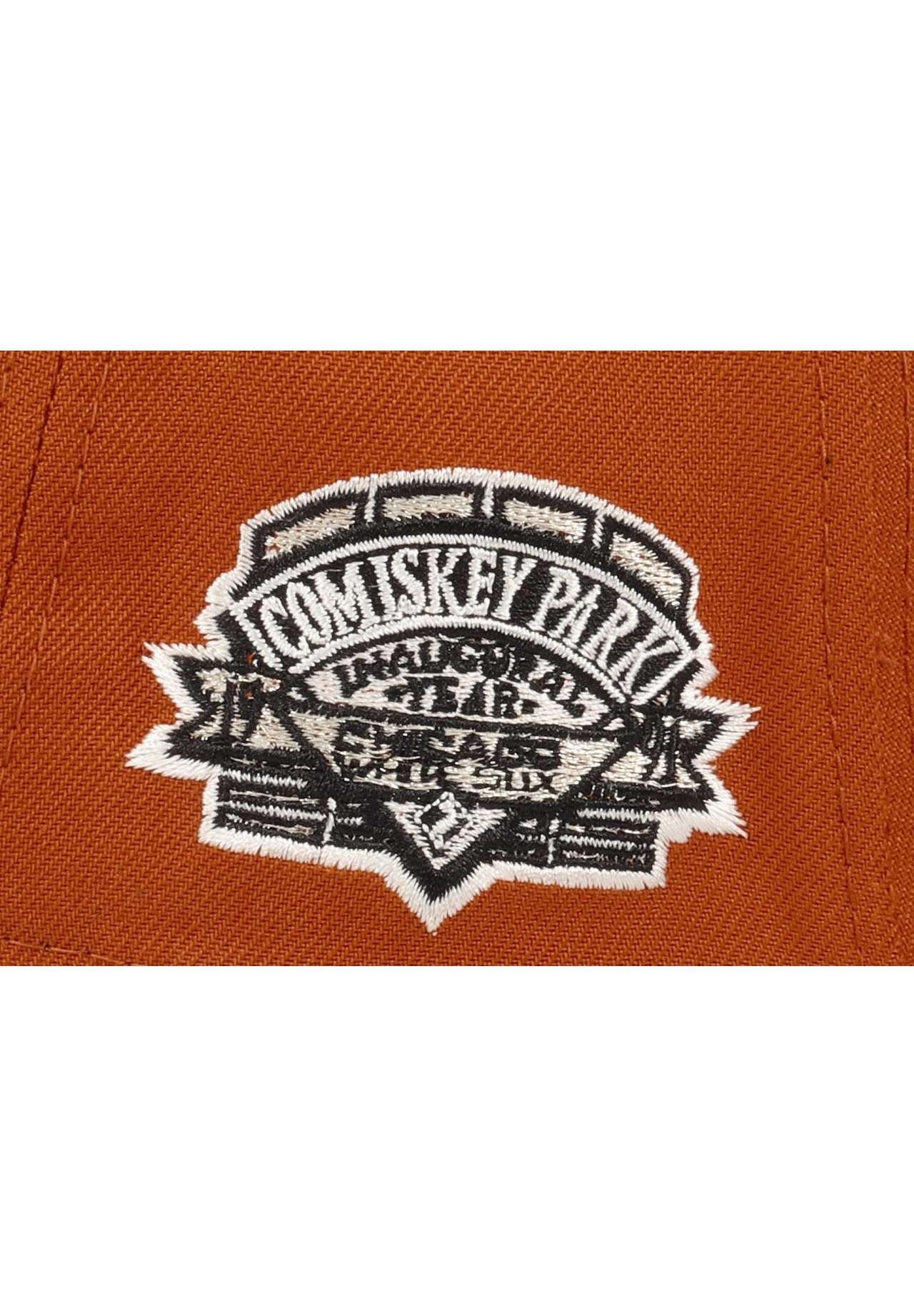 New Era Baseball Cap Chicago White Sox MLB Inaugural Year Sidepatch Orange Black Cord 9Fort (1-St)