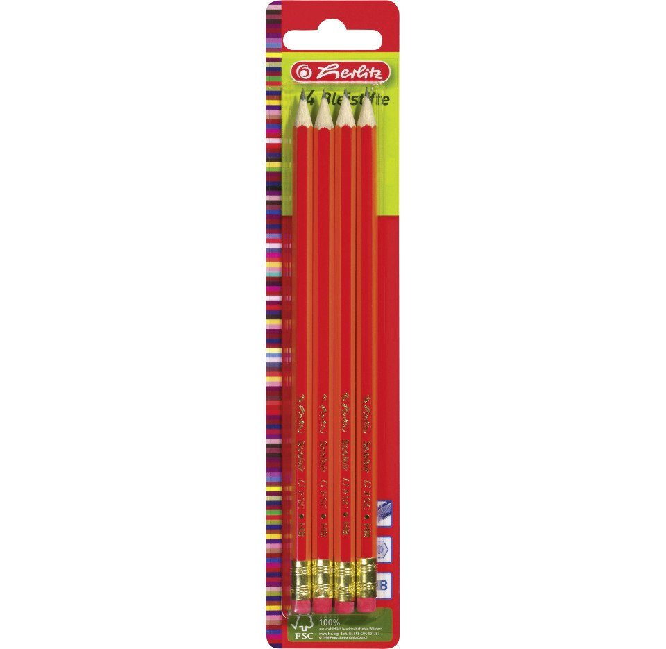 Herlitz Collegeblock herlitz Bleistifte Scolair mit Tip HB Mine 174 mm