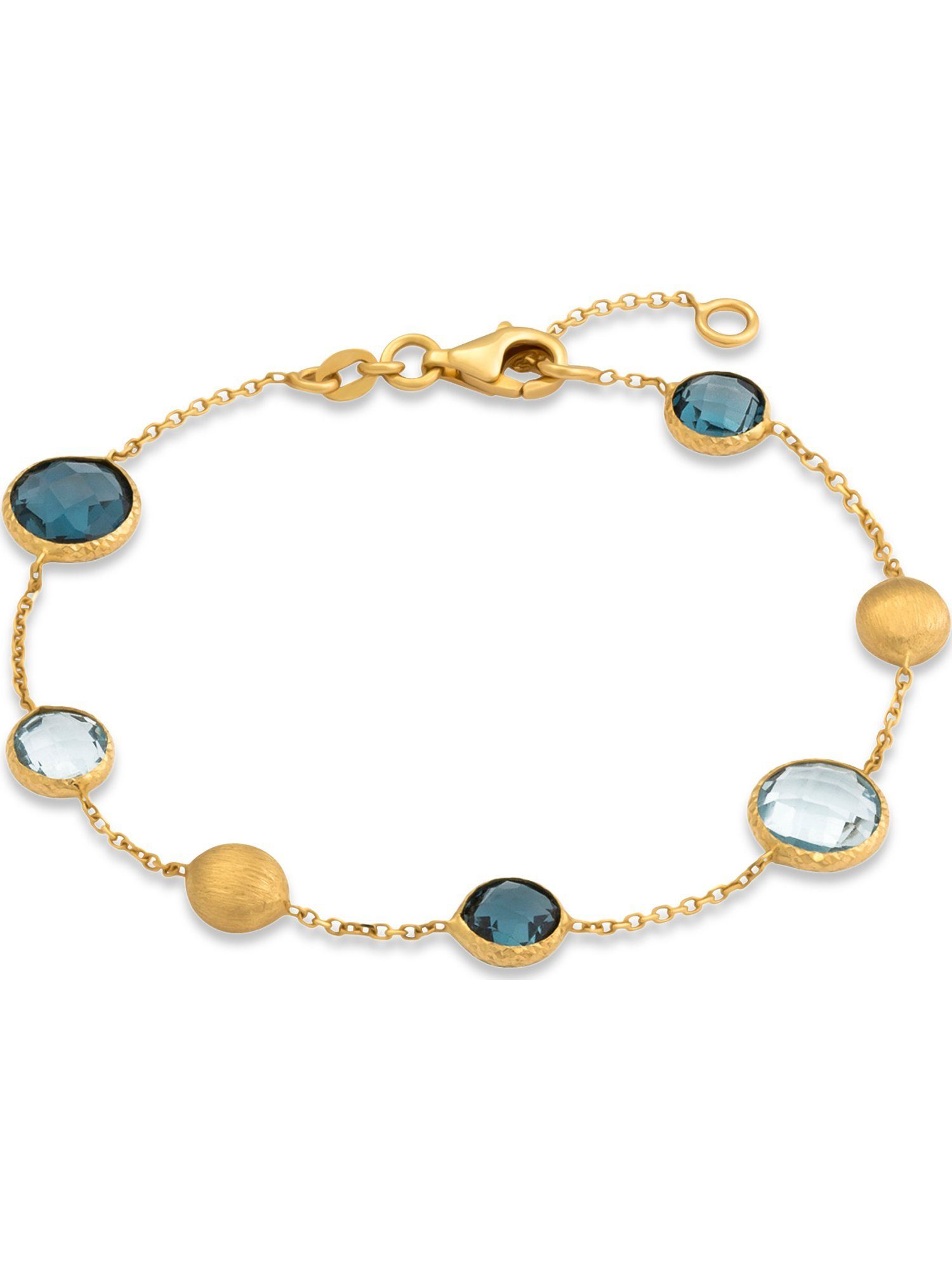 CHRIST Goldarmband CHRIST Damen-Armband 375er Gelbgold 3 Topas