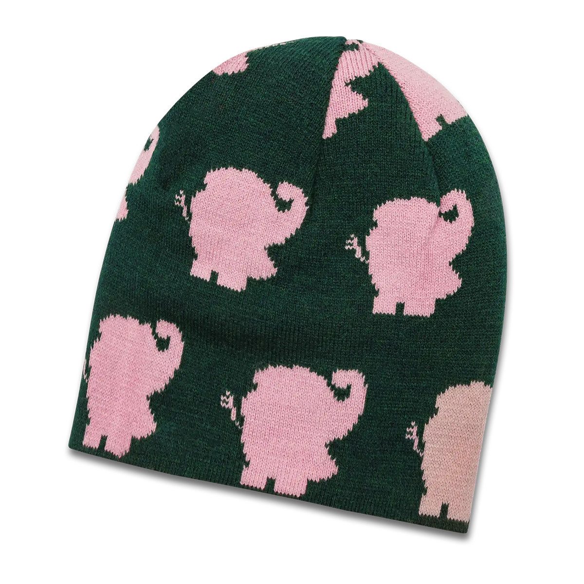 koaa Beanie koaa Der Elefant “Silhouette” Reversible Beanie (Strickmütze, Beanie)