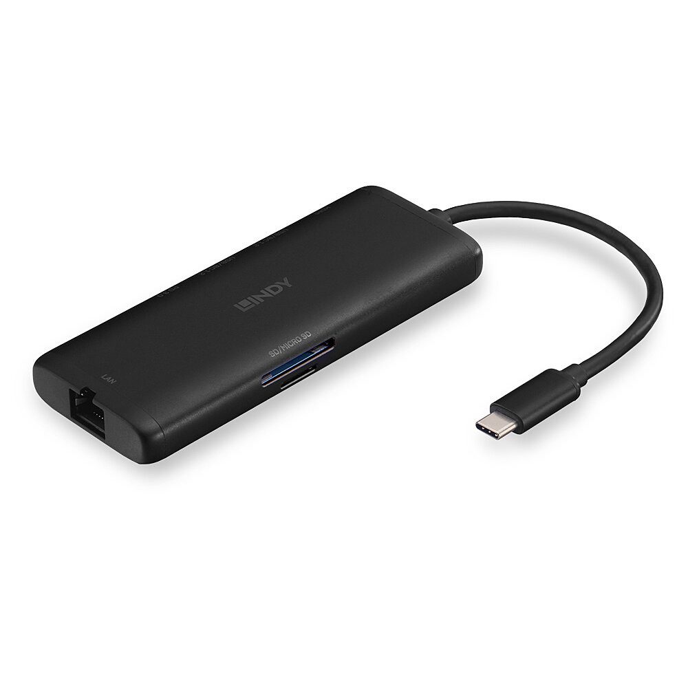 Laptop-Dockingstation LINDY USB 3.2 Typ C Laptop Mini Dock