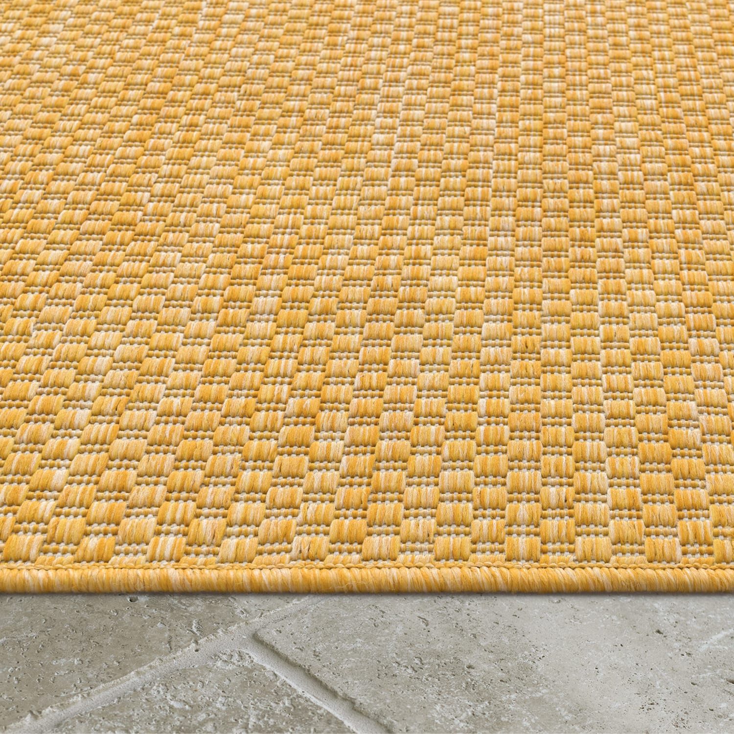 TT Home Teppich Badezimmer, Diele, Esszimmer, Flur, Küche, Schlafzimmer, Wohnzimmer, A, Rund, Höhe: 4 mm, Teppich Outdoor Wohnzimmer Esszimmer Balkon Wetterfest