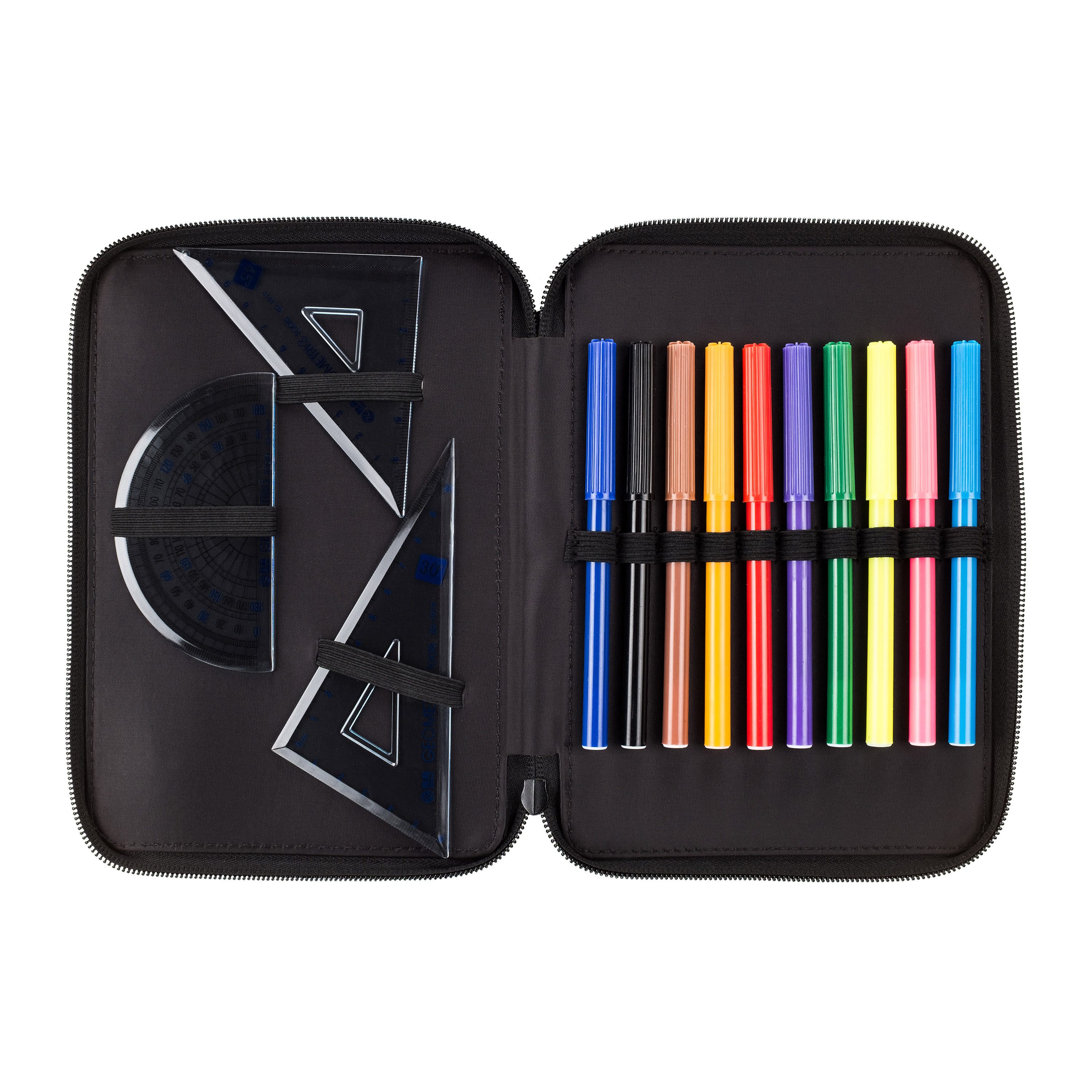 Mr. & Mrs. Panda Federmäppchen Bär Träume, Federmappe, Grau Pastell, Teddy, Bleistiftetui, Träumen, (Packung, 1-tlg)