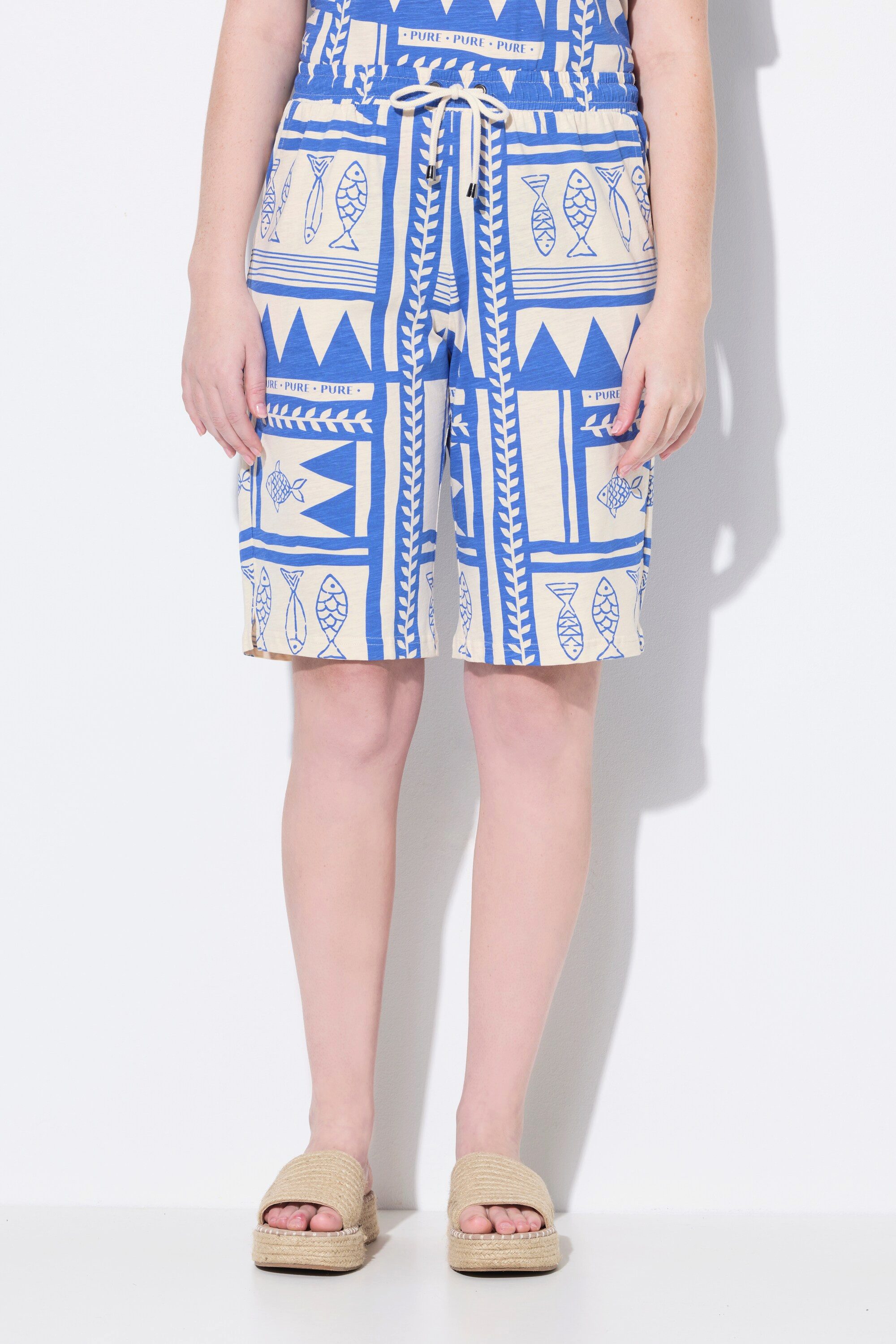Ulla Popken Jeansshorts Shorts Fische weites günstig online kaufen