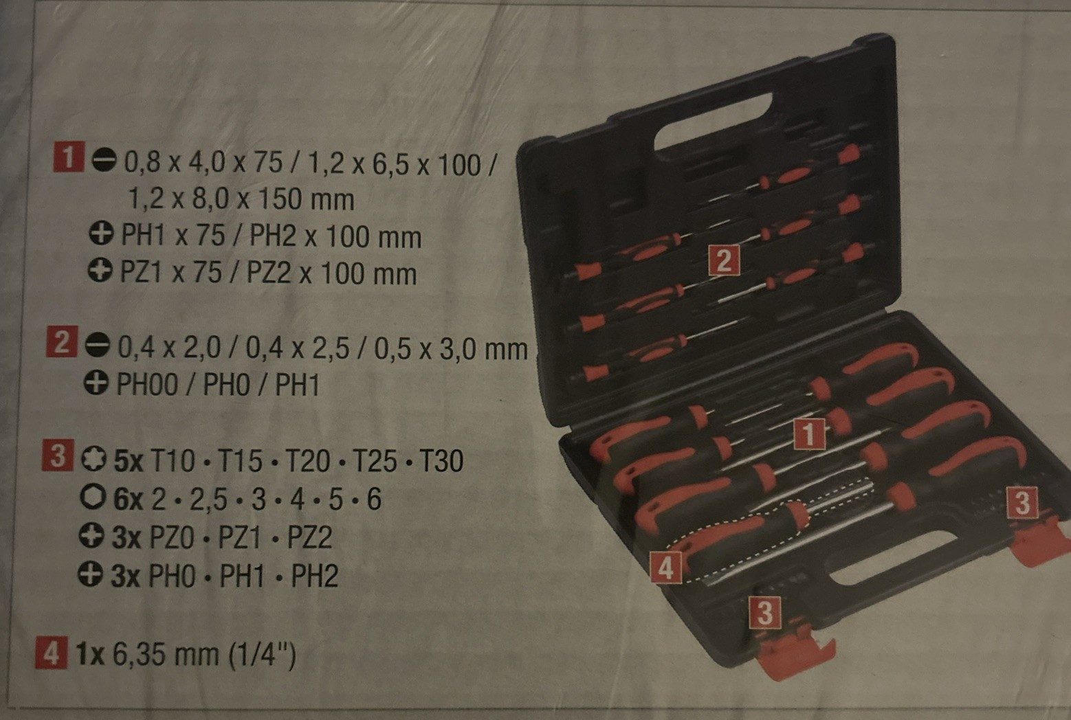 MEISTERCRAFT Schraubendreher Schraubendreher Set 32tlg. Bit Feinmechaniker Schraubenzieher, (32 St)