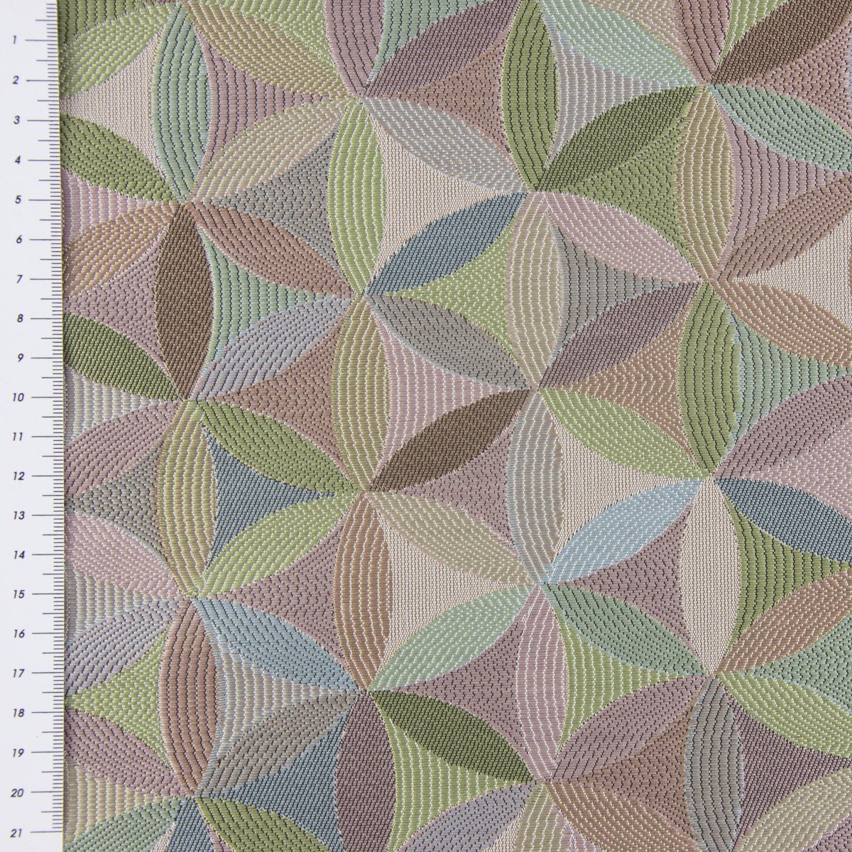 Stoff Möbelstoff Meterware Polsterstoff AURA Retro Blumen pastell