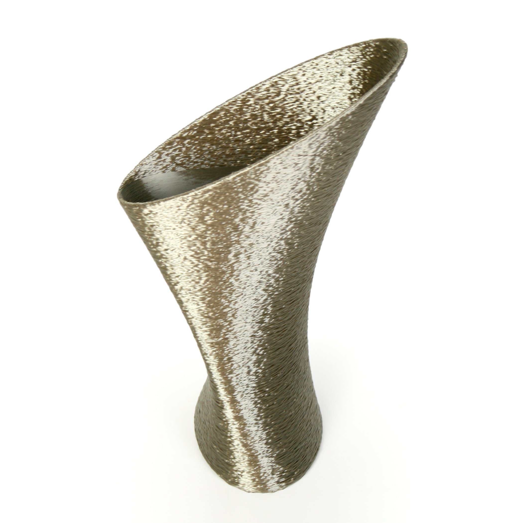 Kreative Feder bruchsicher & Dekovase Vase nachwachsenden Rohstoffen; Designer wasserdicht Bio-Kunststoff, aus aus Blumenvase – Copper Dekorative Old