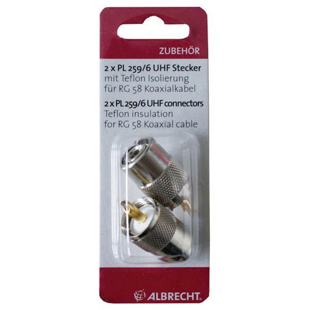 Albrecht Funkgerät Albrecht PL-Stecker PL259/6 Zweier-Blisterset 50120