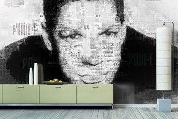 WandbilderXXL Fototapete Denzel, glatt, Newspaper, Vliestapete, hochwertiger Digitaldruck, in verschiedenen Größen