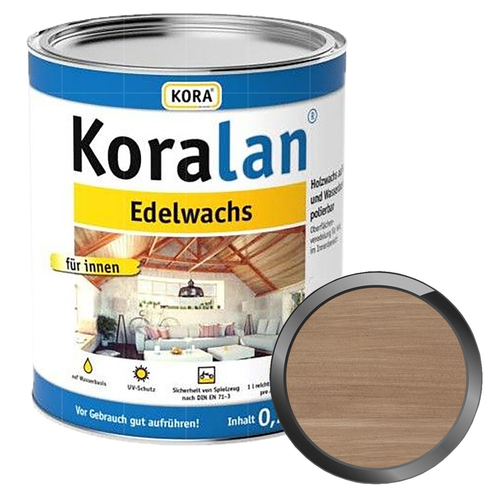 KORA Holzöl KORALAN EDELWACHS - 0.75 LTR
