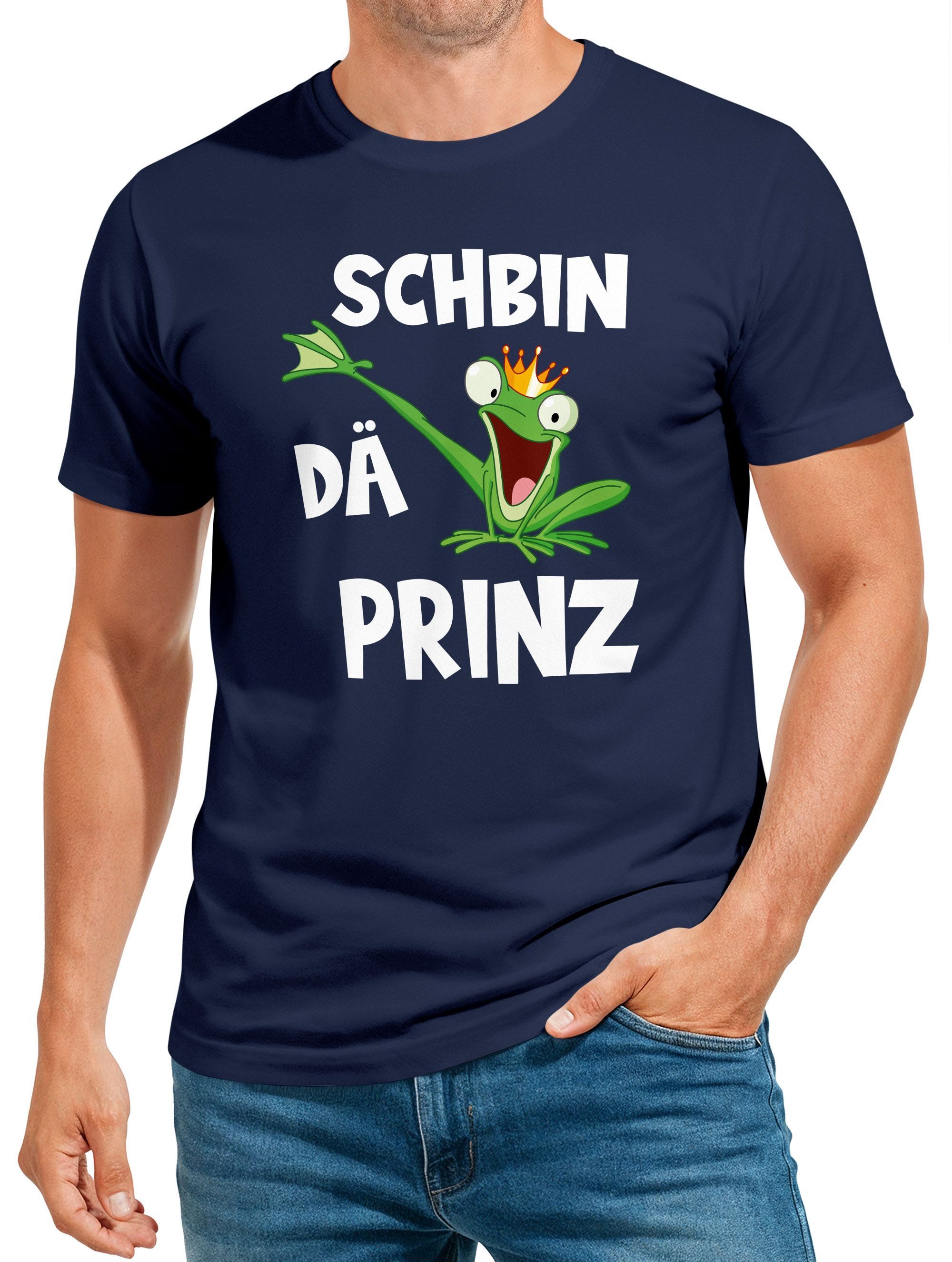 MoonWorks Print-Shirt Herren T-Shirt Fasching Karneval Frosch Prinz Kostüm günstig online kaufen