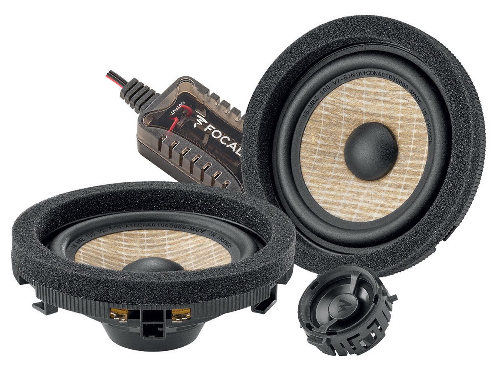 FOCAL IS MBZ 100 v2, 10 cm (4) 2-Wege Lautsprecherset für Mercedes Auto-Lautsprecher (50 W, 10 cm)