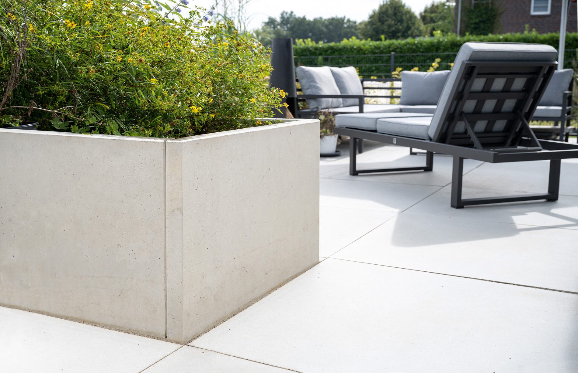 Diephaus Mauerstein HOCHBEET SICHTBETON GRAU 210/100/80 CM