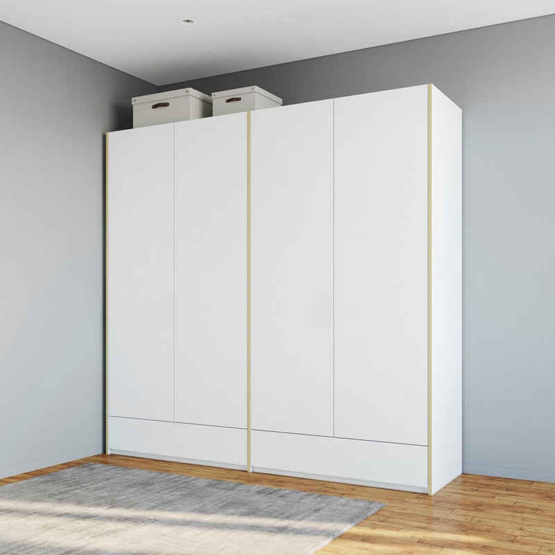 Müller SMALL LIVING Kleiderschrank Modular Plus Variante 1 Inklusive 1 geräumigen Schublade