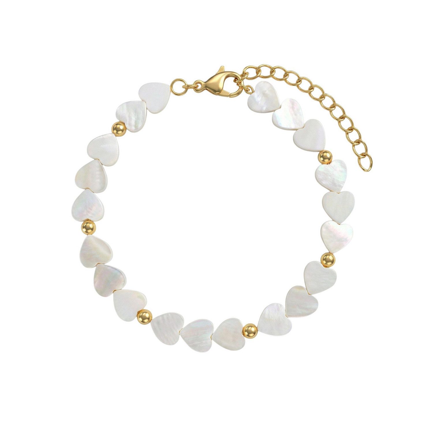 Amor Armband Herzen, mit Perlmutt