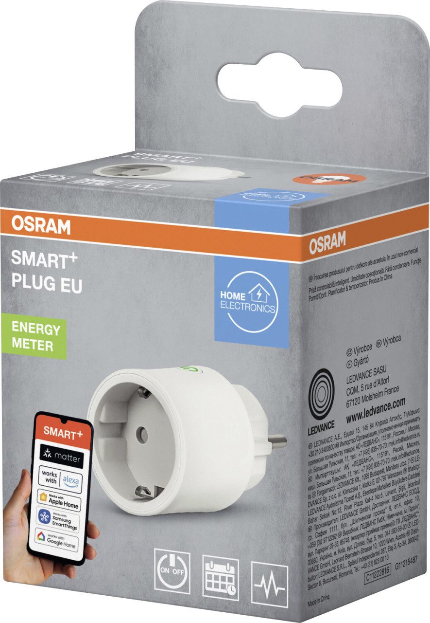 Osram Steckdose Osram Steckdose SMART+ WiFi Matter EU Weiß