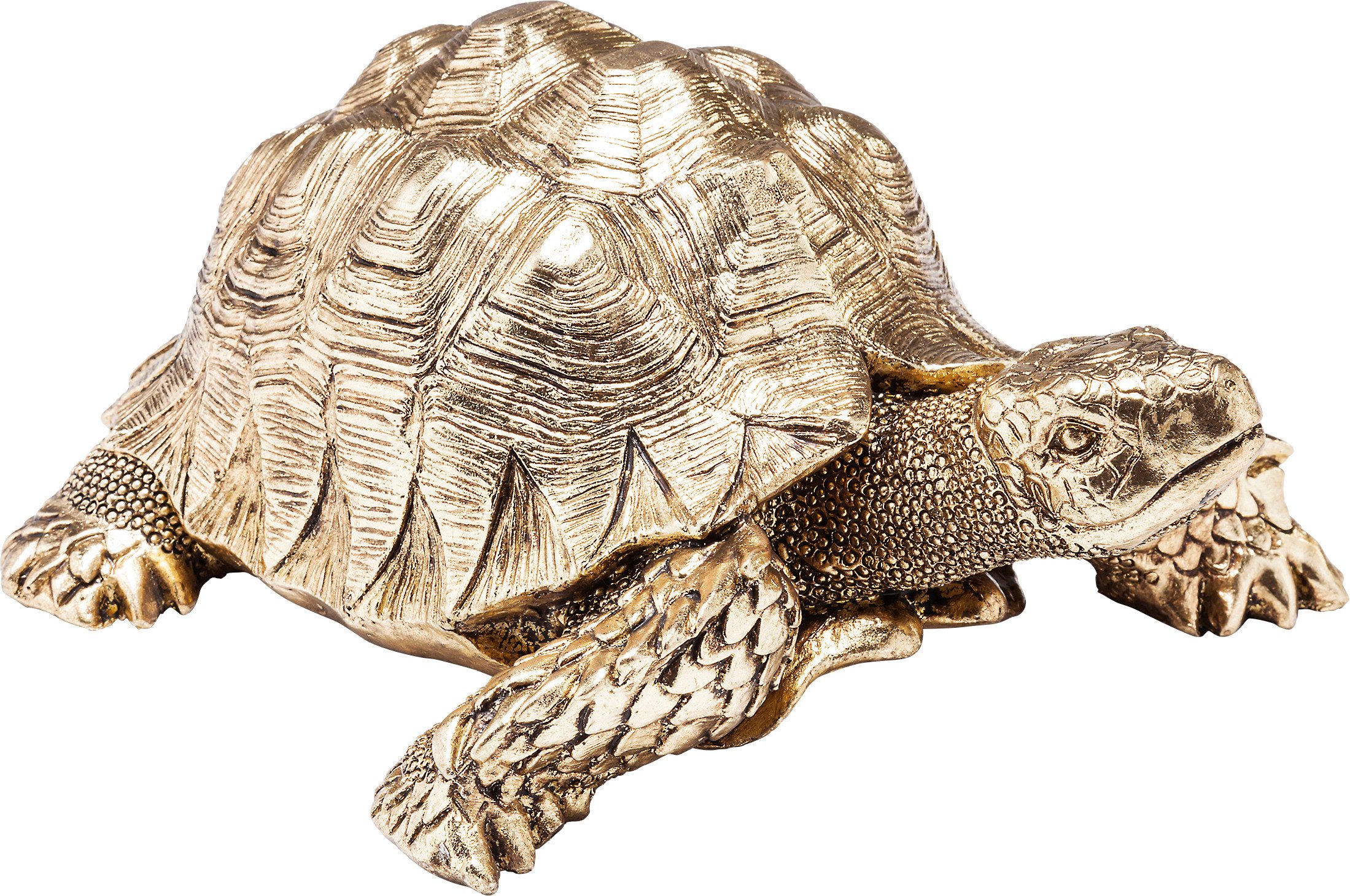 Kare Design Dekofigur Deko Figur Turtle Gold Klein
