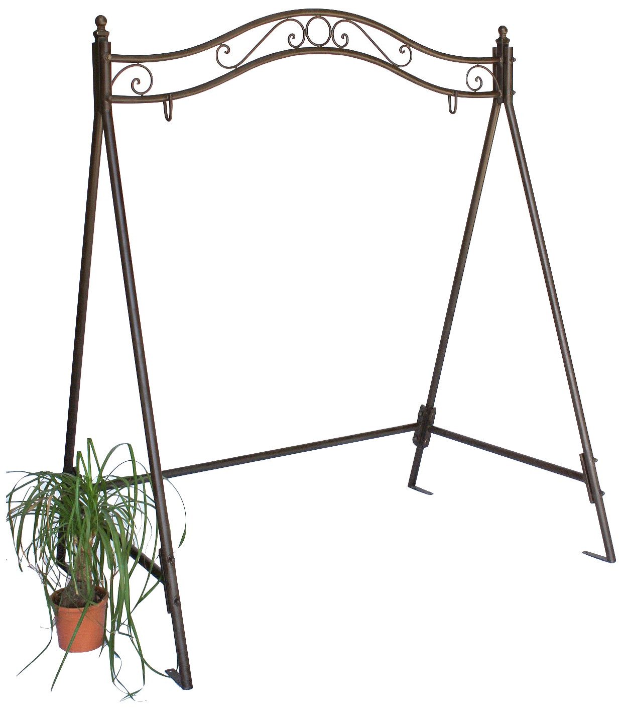 DanDiBo Hollywoodschaukel Gestell für Schaukel Metall 082505 Schaukelgestell aus Eisen