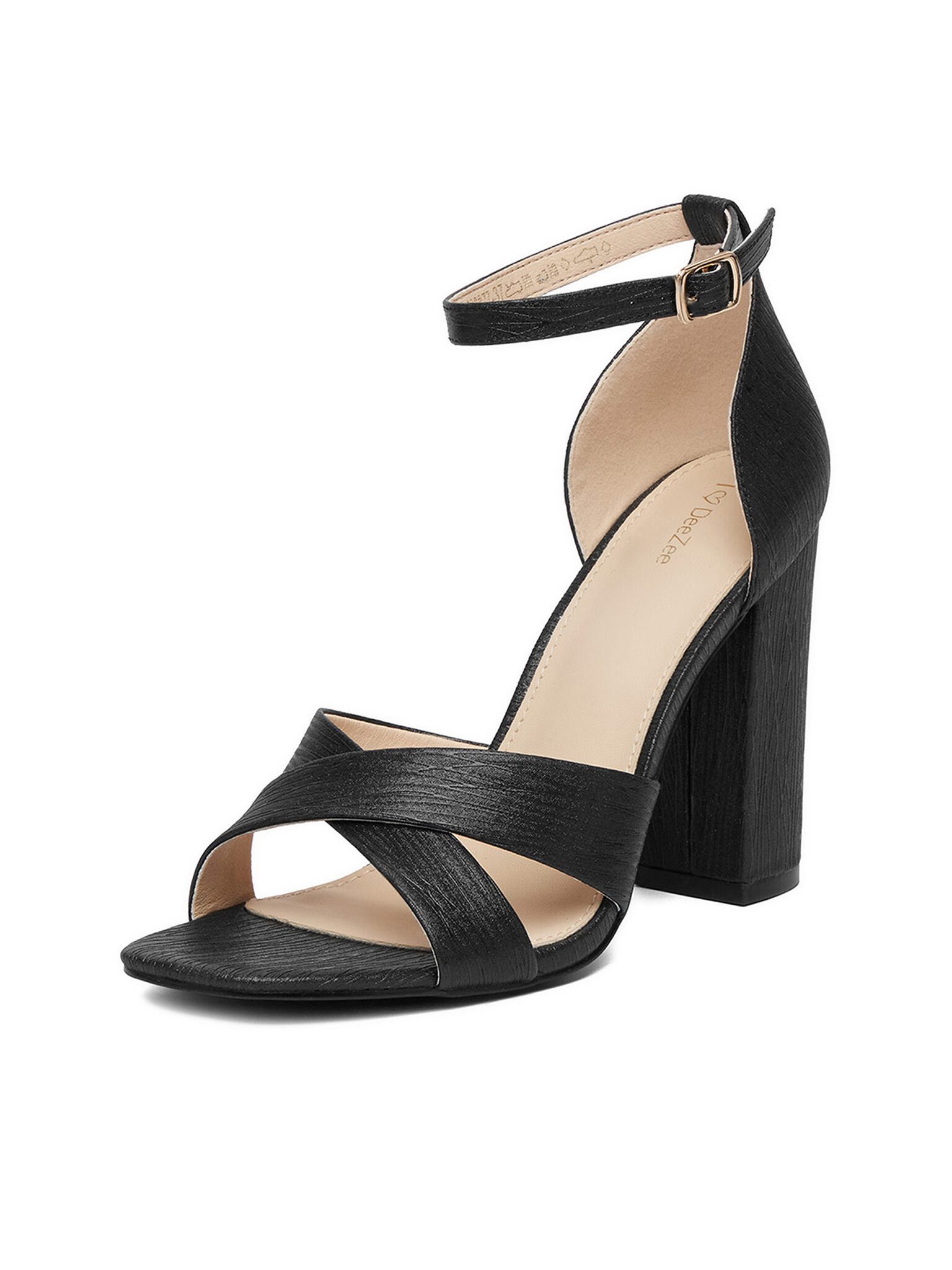 DeeZee Deezee Damensandalen Schwarz DeeZee-CEO-998877 Schwarz Sandale – Bild 3 von 5