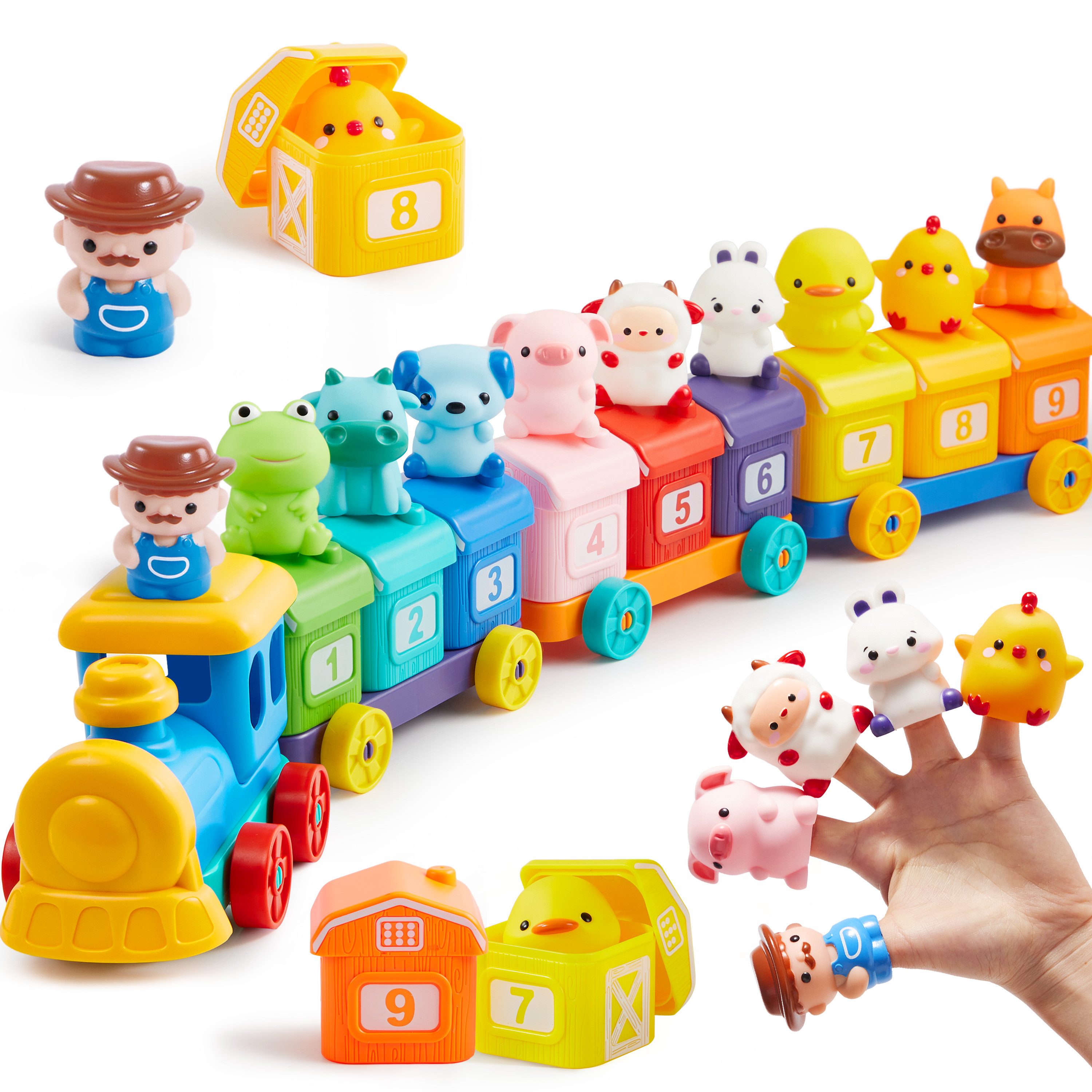 Play-Act Play-Act Montessori Baby Spielzeug ab 1 2 3 Jahr Spielbausteine