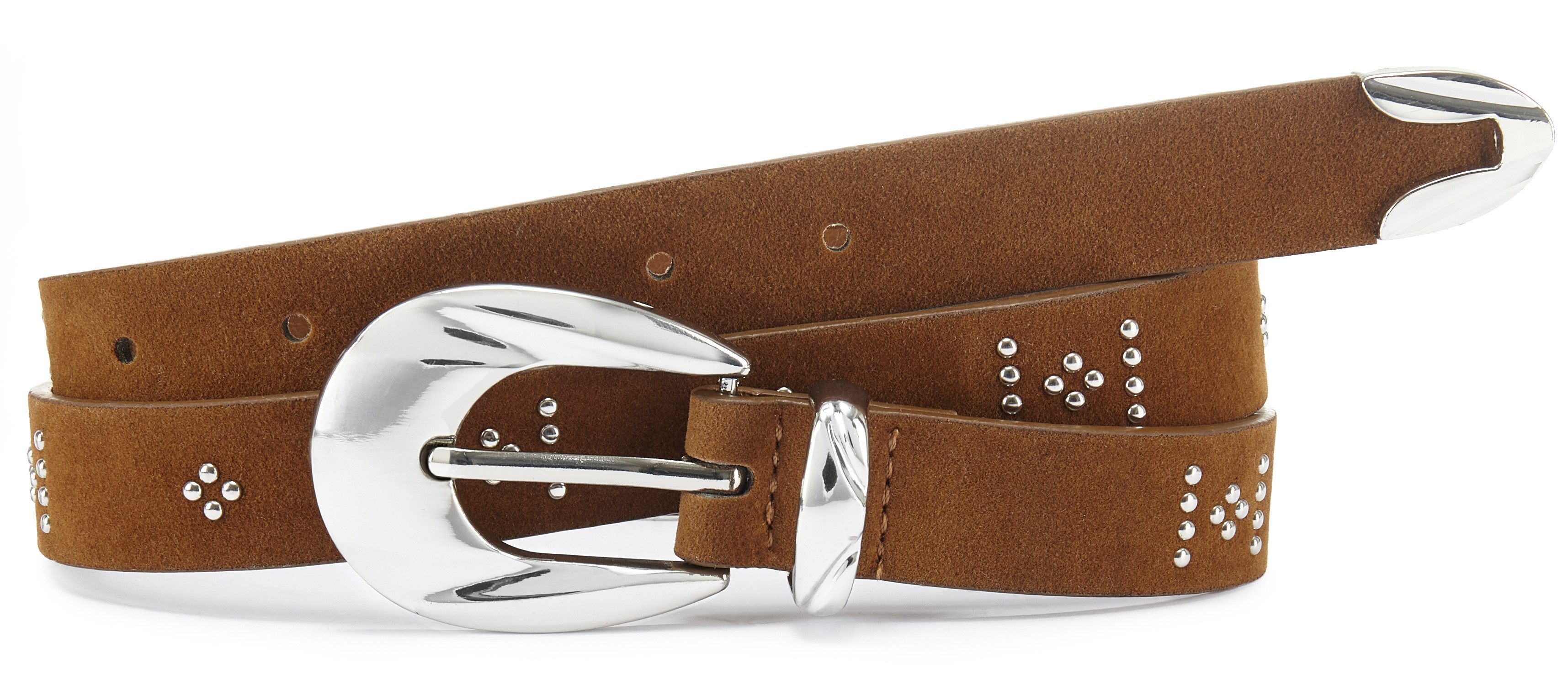 LASCANA Hüftgürtel Hosengürtel, Jeansgürtel, Westerngürtel, Gürtel NEU im modernen Western Look in Veloursleder-Optik
