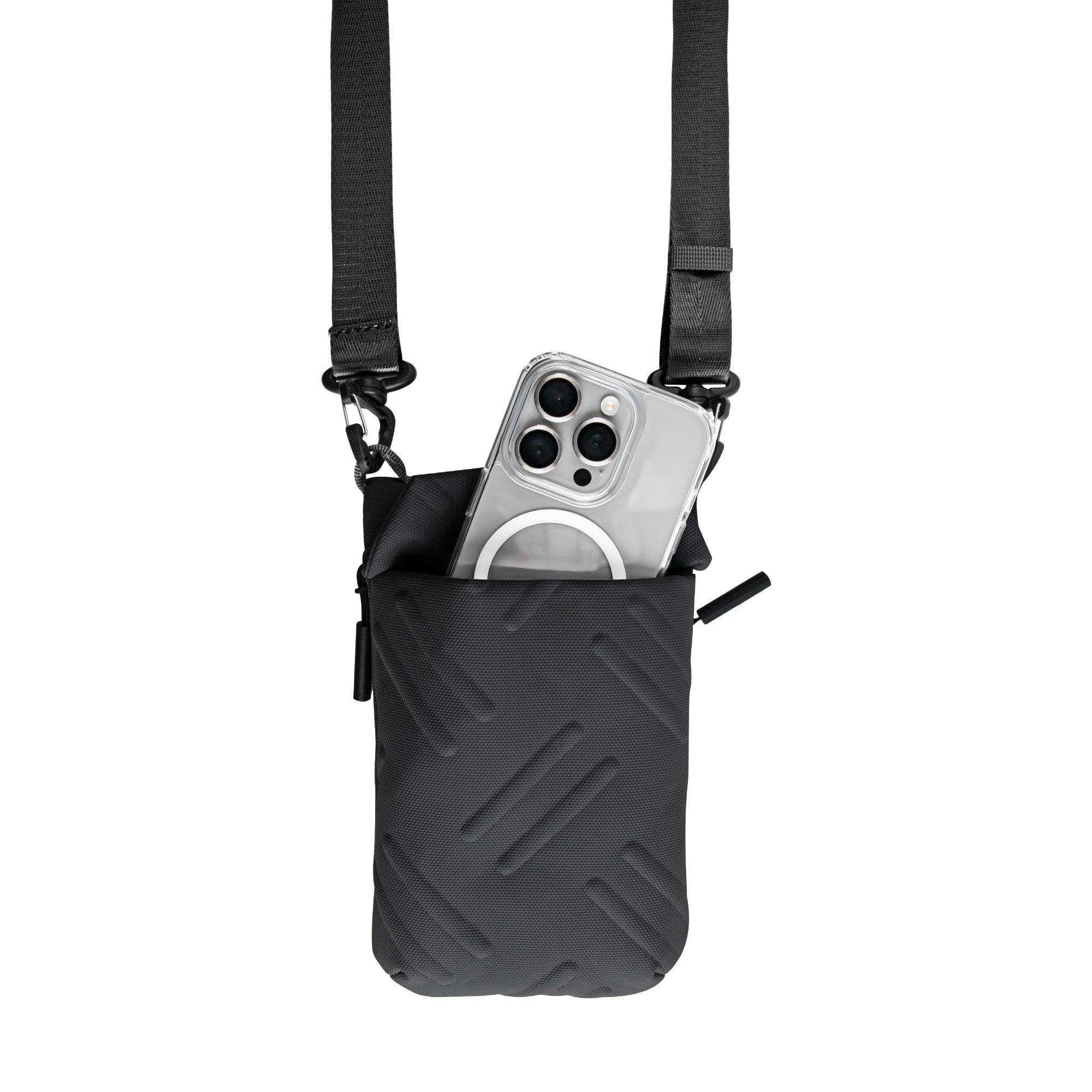 mutural Handytasche Outdoor faltbare Handy-Umhängetasche, wasserfest, mit Innentaschen