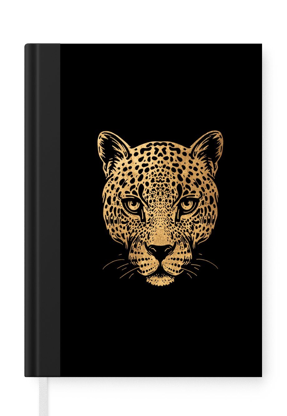 MuchoWow Notizbuch Panther - Bild - Tier, Journal, Merkzettel, Tagebuch, Notizheft, A5, 98 Seiten, Haushaltsbuch