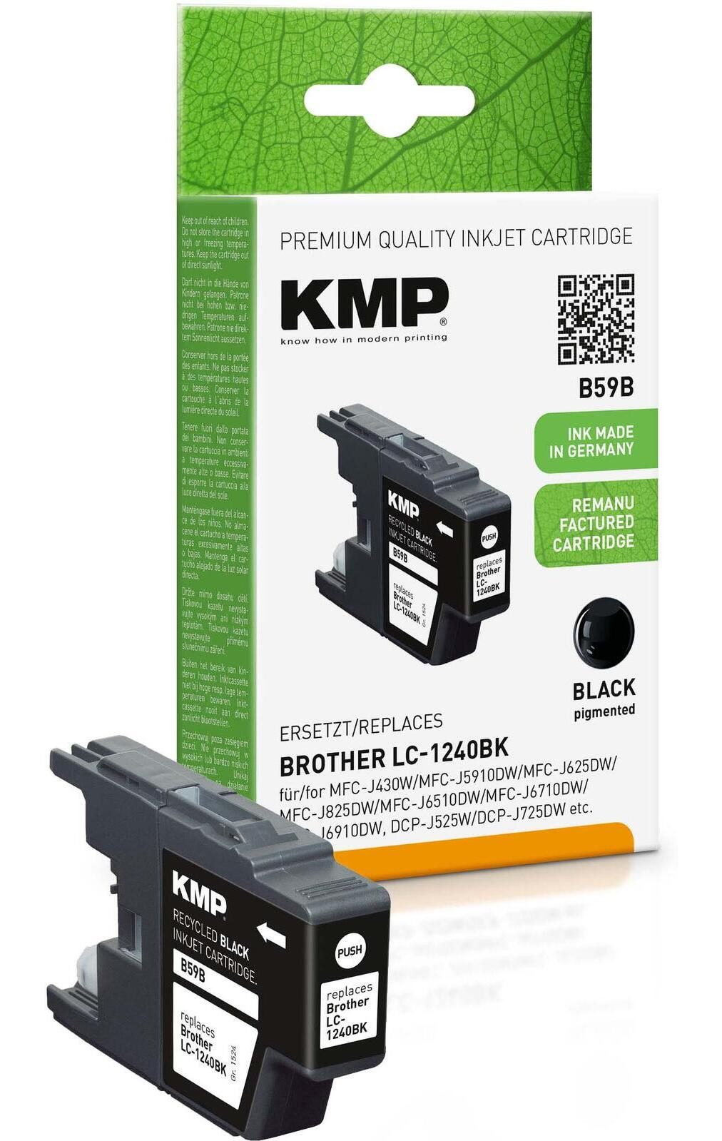 KMP KMP Tinte ers.Bro.LC-1240 bk Tintenpatrone