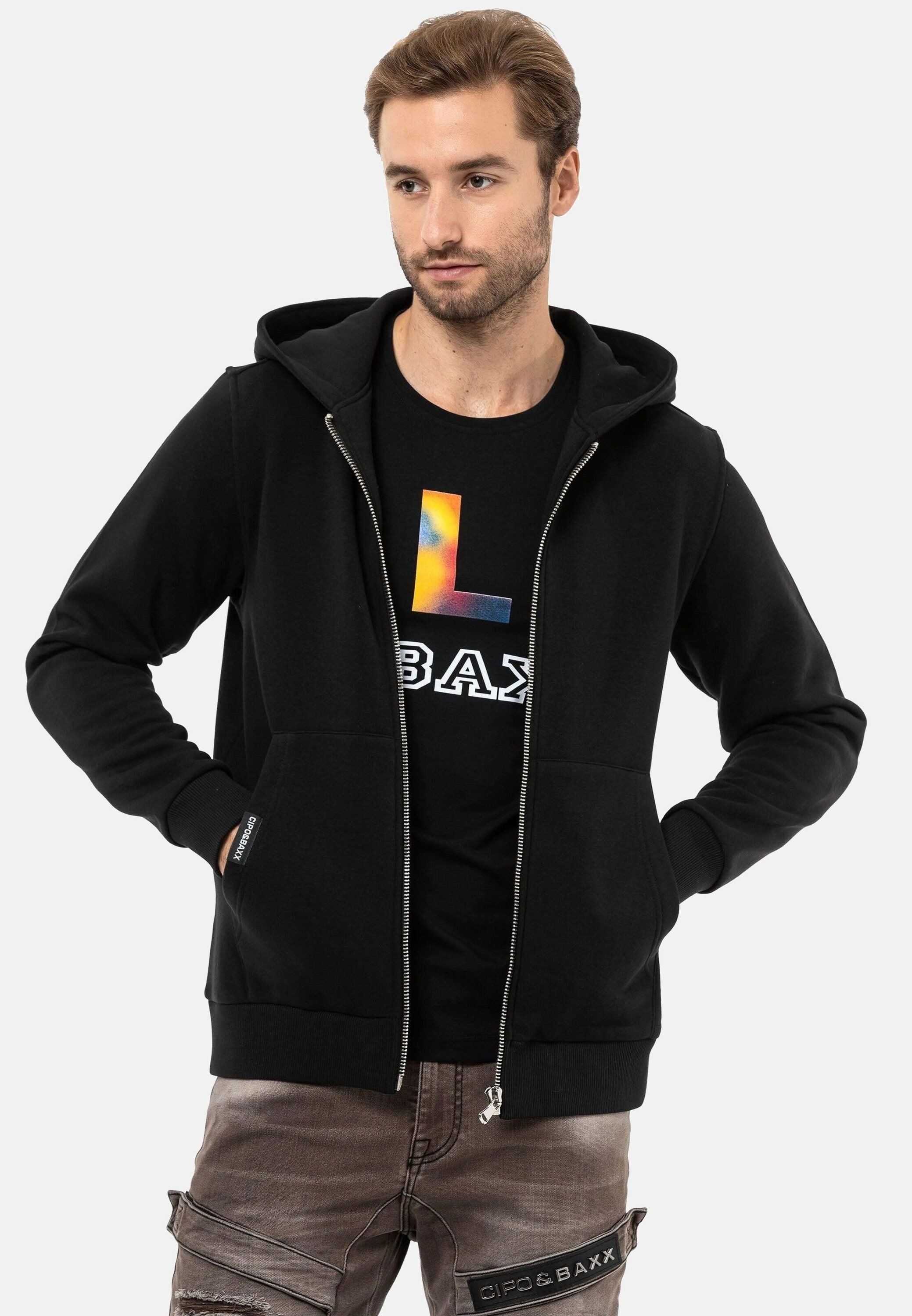 Cipo & Baxx Sweatjacke Jacken (1-tlg) mit Kapuze, CL556