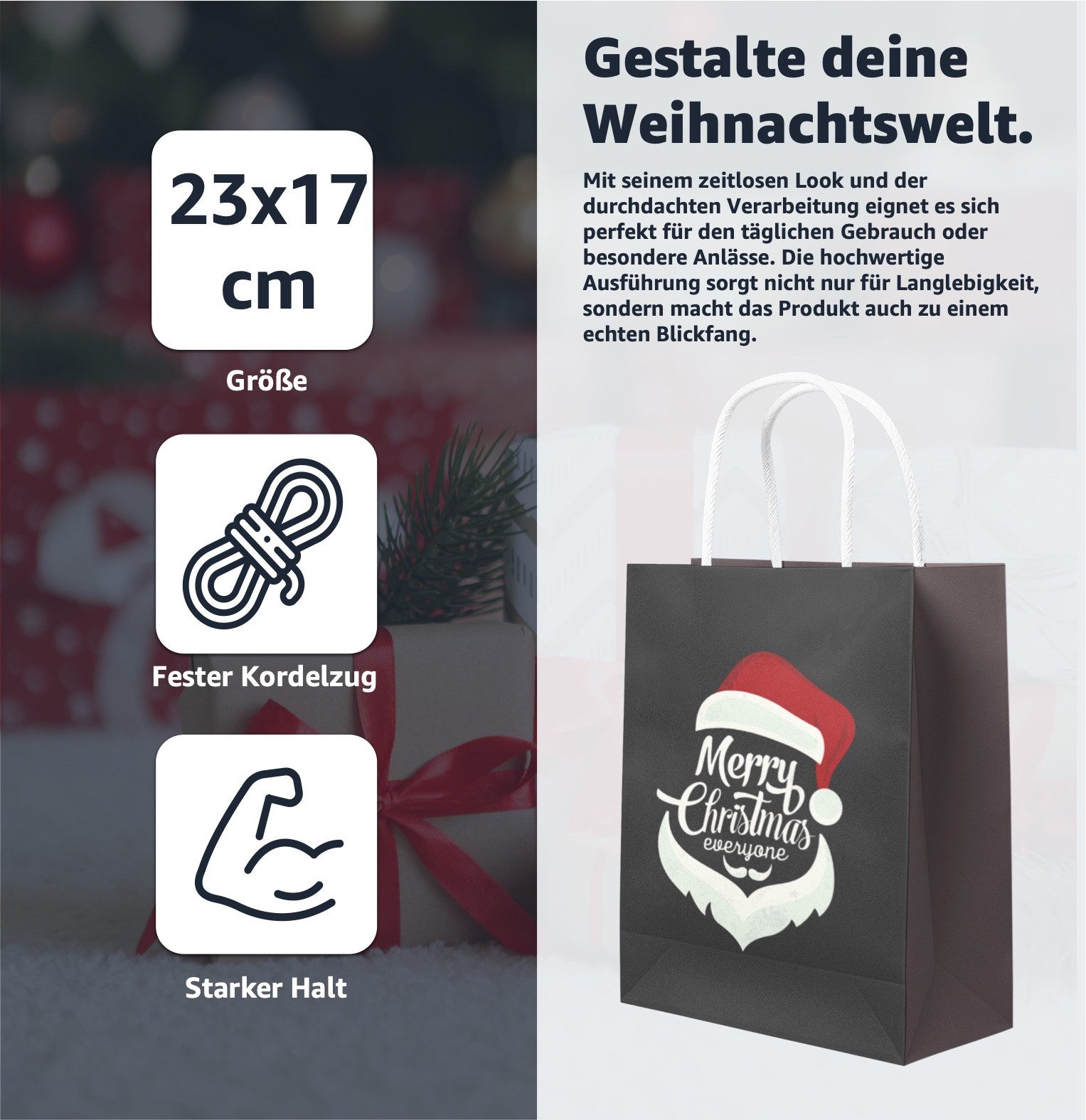 TK Gruppe Aufbewahrungsbox 12x XXL Weihnachtstaschen Geschenktüten Geschenk günstig online kaufen