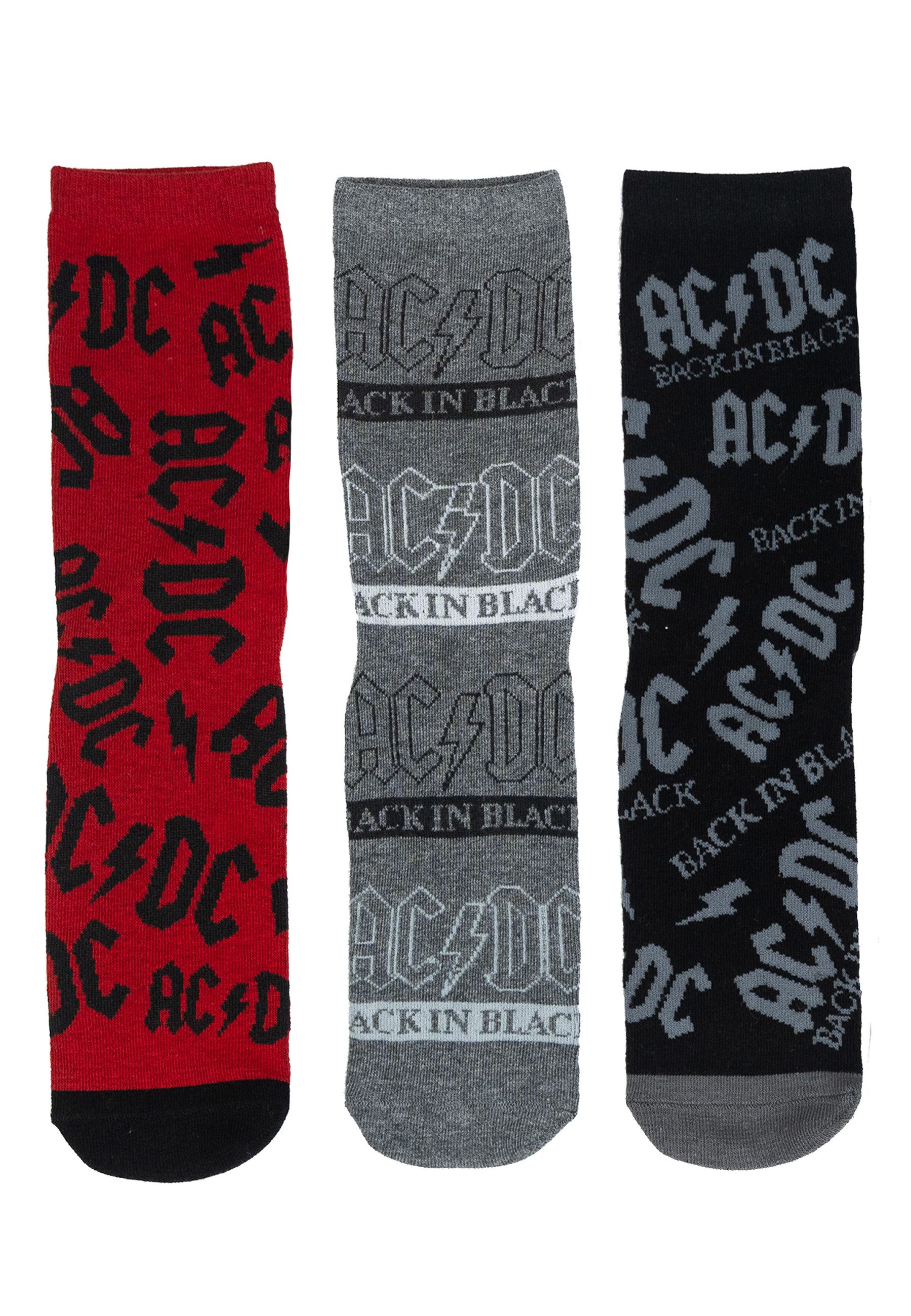 United Labels® Socken AC/DC Rockband Socken Sneaker Strümpfe (5er Pack) 40- günstig online kaufen