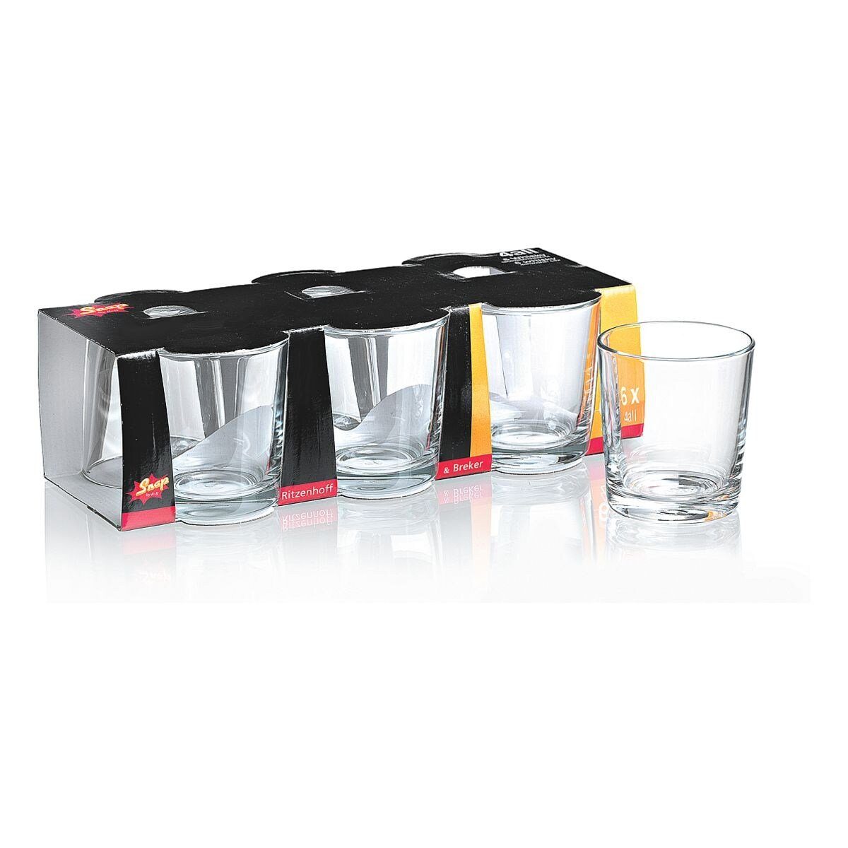 Ritzenhoff & Breker Whiskyglas 4ALL, Glas, 250 ml, Trinkglas, spülmaschinengeeignet