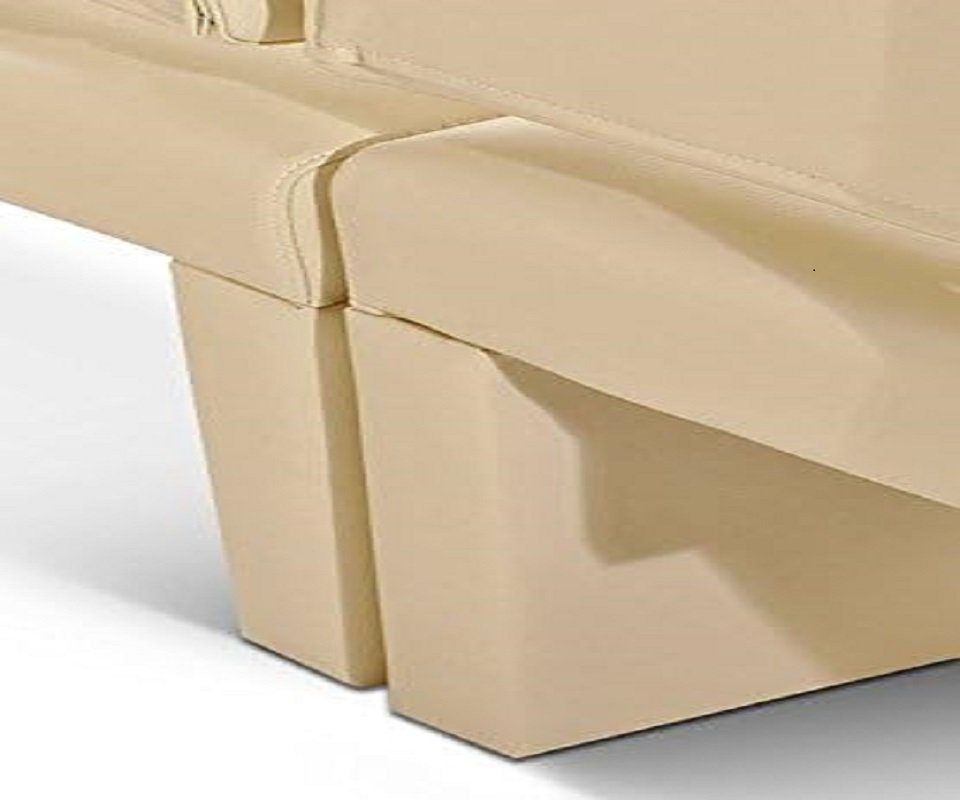 Sitzkomfort Cremefarben, Rückenlehne, in 140cm, Casandra, SAM® mit Sitzbank