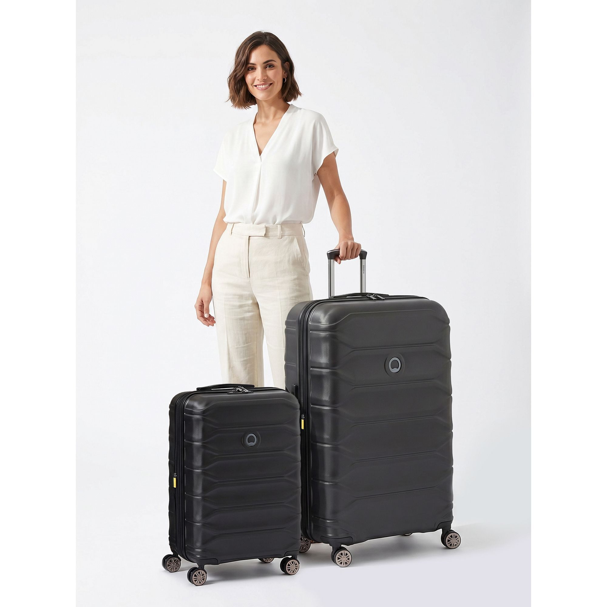 Delsey Paris Trolleyset Meteor, 4 Rollen, (2-teilig, 2 tlg), ABS