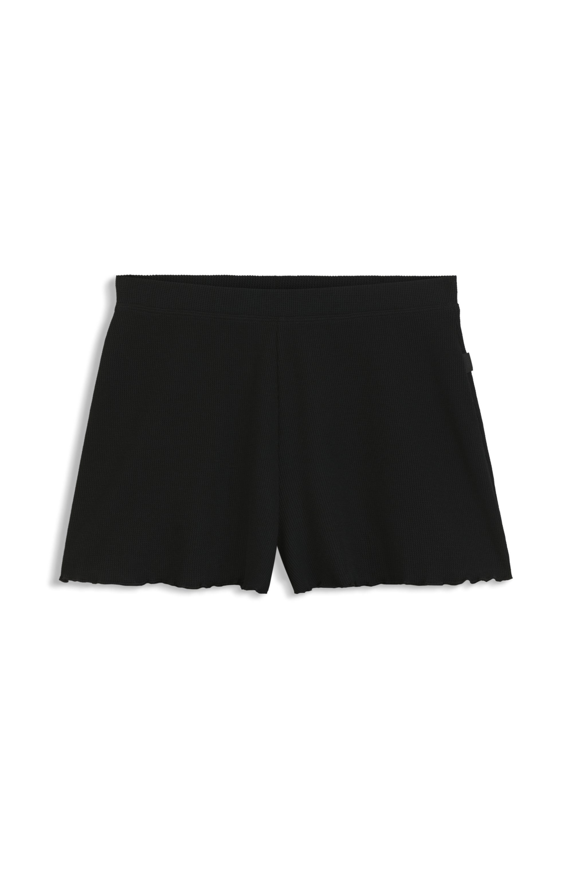 BOSS Pyjamashorts Cosy Waffle mit Waffelstruktur, elastischer Bund