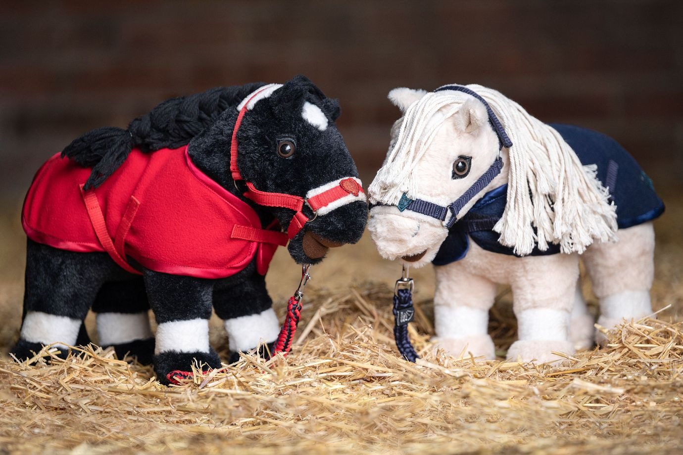 HKM Steckenpferd HKM Set Cuddle Pony verschiedene Farben Halfter, Strick und Decke
