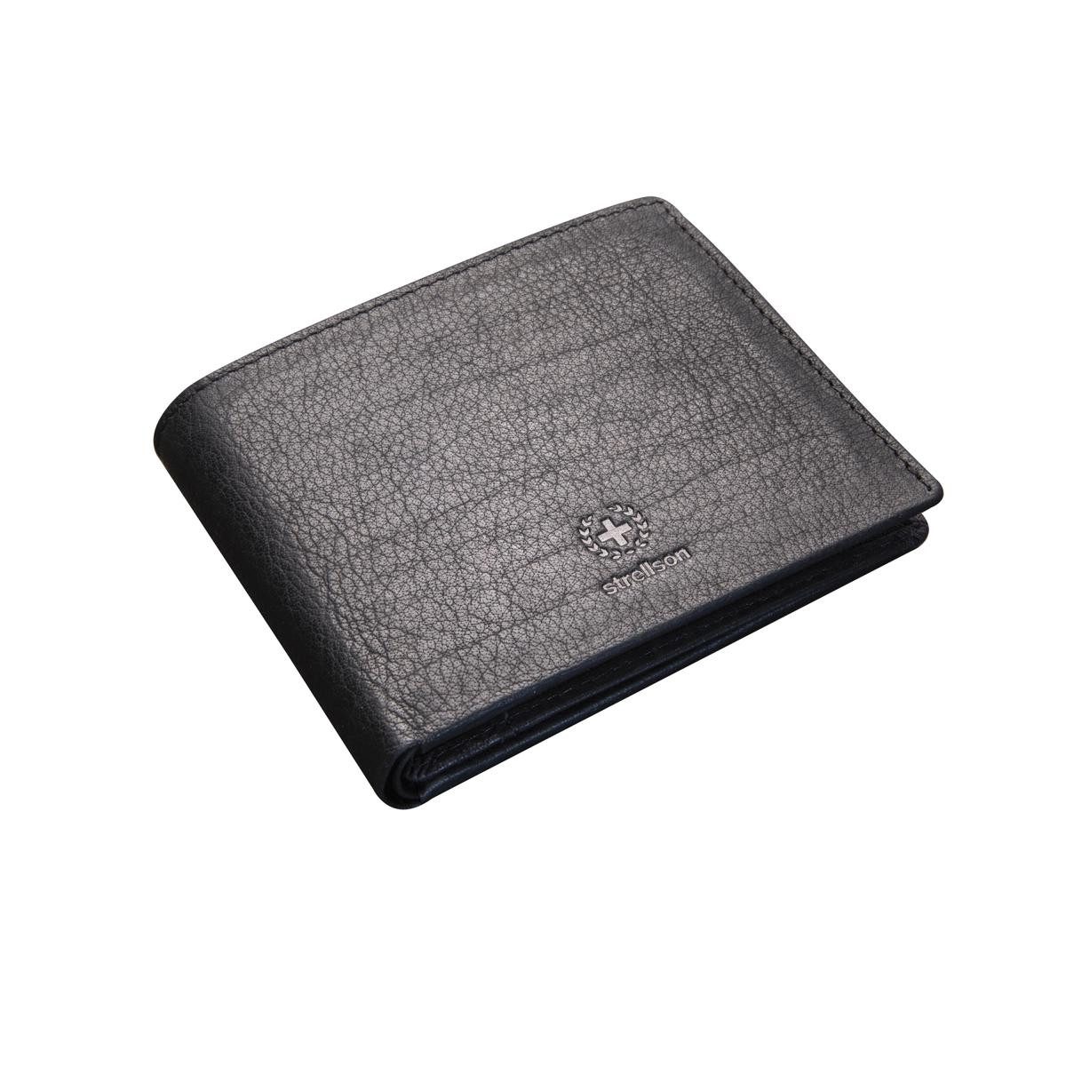 Strellson Geldbörse Blackwall Corbin Billfold H7 Herren Geldbörsen Leder Querformat (1 Stück, 1-tlg., B/H/T)ca. 12,5/9/2 cm), RFID-Schutz