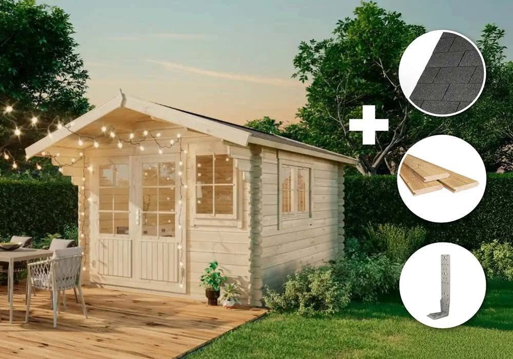 Alpholz Gartenhaus Holz Set - Gabriel-34 günstig online kaufen