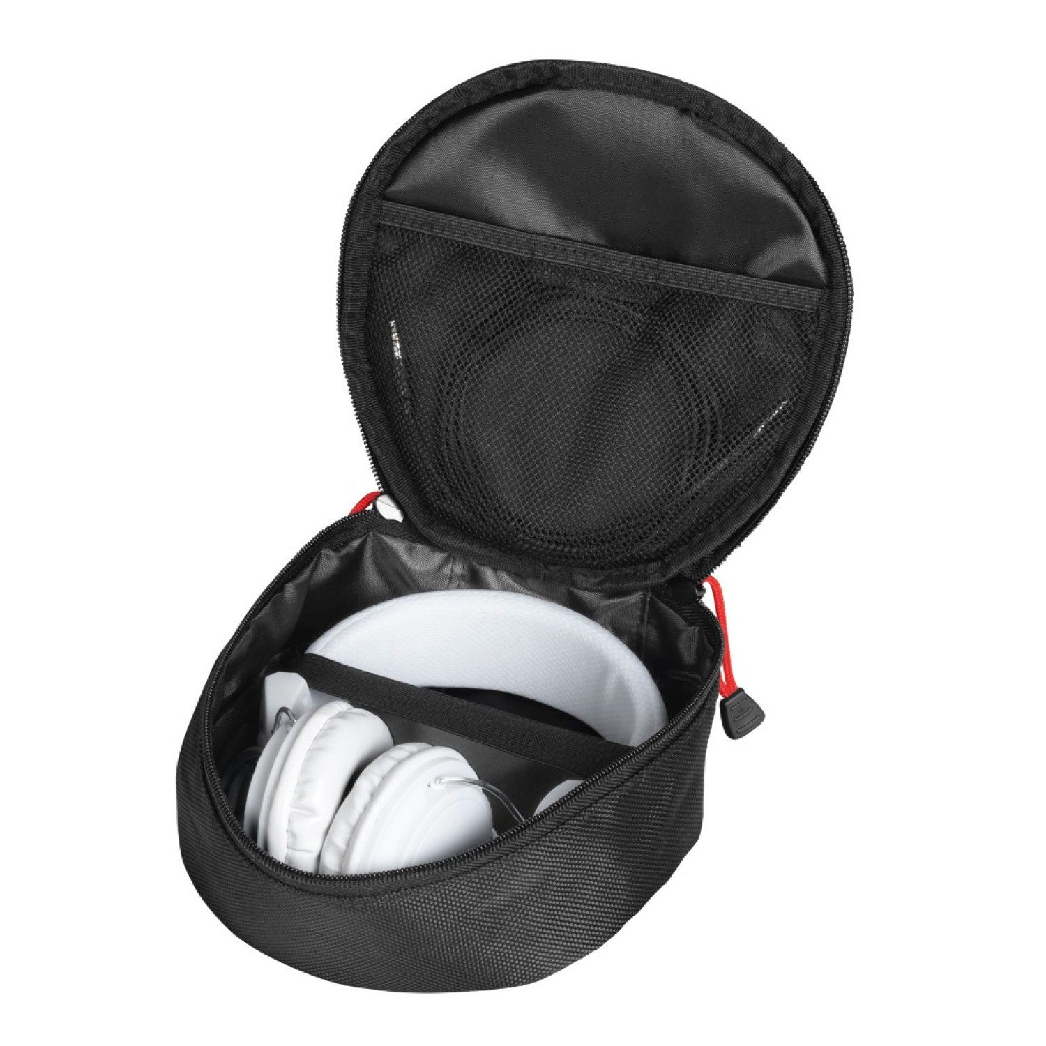 Hama Kopfhörer-Schutzhülle Kopfhörer Tasche Case On-Ear Over-Ear Headset, Schutz-Hülle Etui Schutztasche Aufbewahrung Bag Karabiner Netzfach – Bild 3 von 5