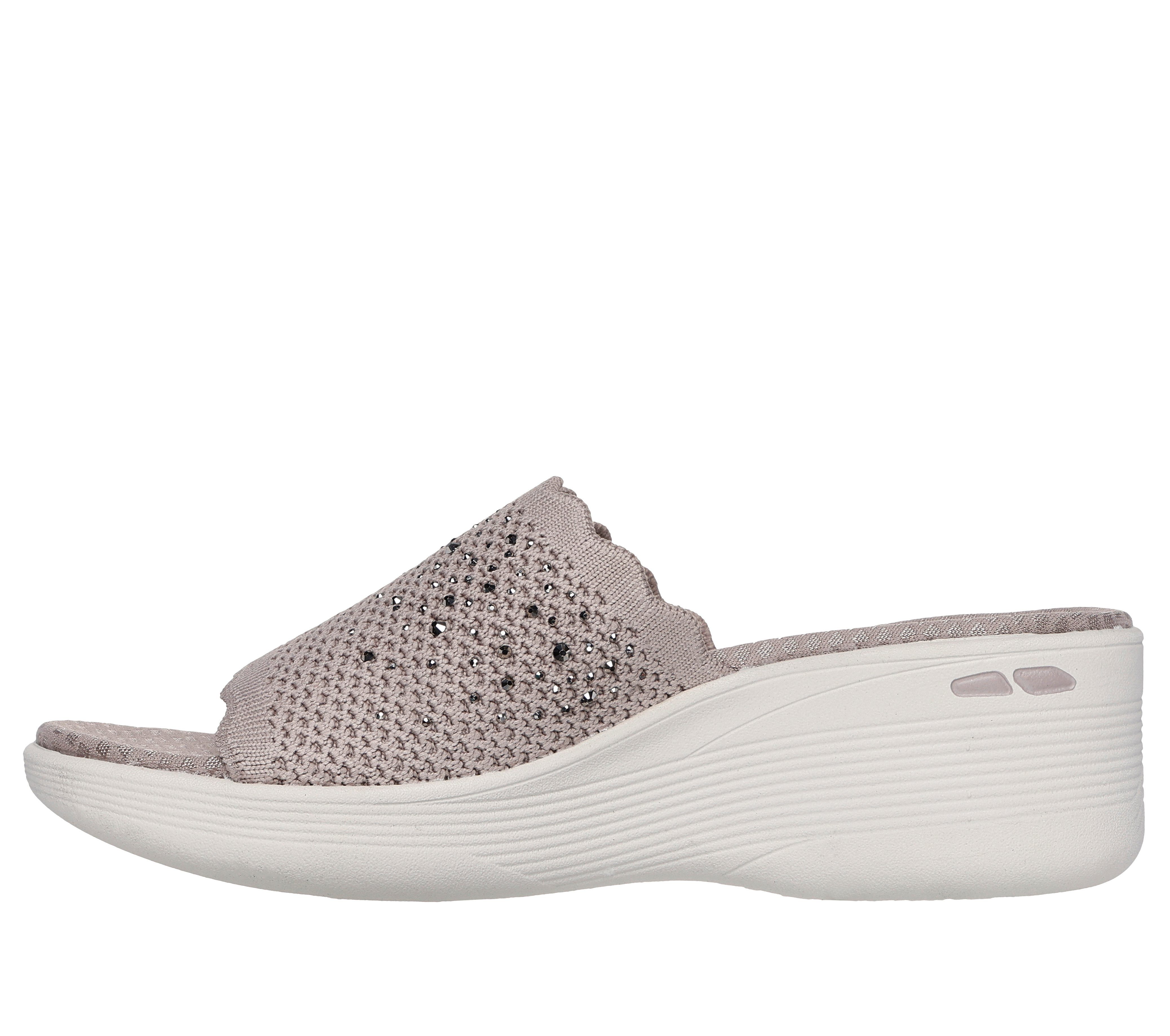 Skechers PIER-LITE-LIGHT ESSENCE Pantolette Sommerschuh, Strandschuh mit Luxe Foam und Glitzerdetails – Bild 4 von 5