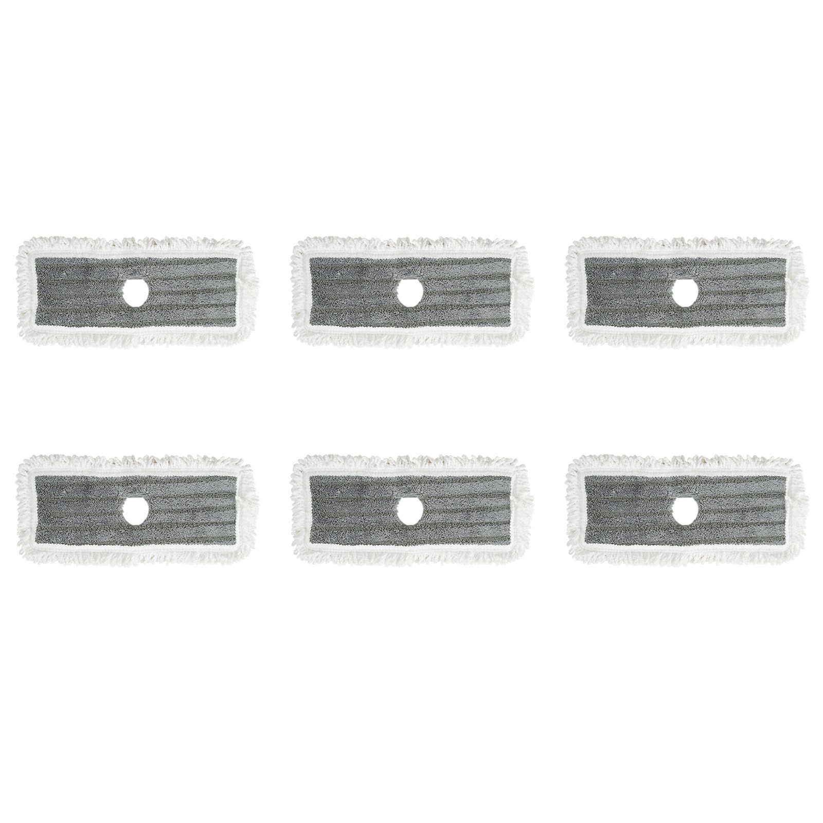 COSTWAY Wischmopp, 6 Stück nur Wischmopp Bezug waschbar 35x16,5cm rechteckig