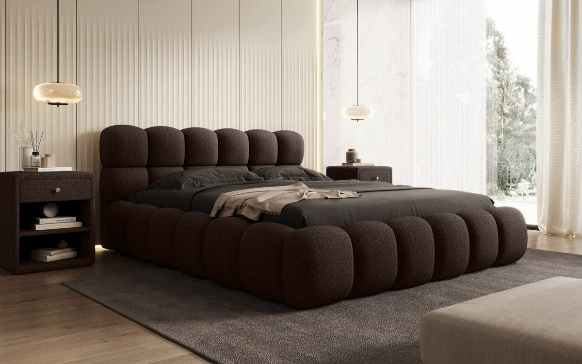 Luxusbetten24 Polsterbett Designer Polsterbett Boston Bouclé, günstig online kaufen