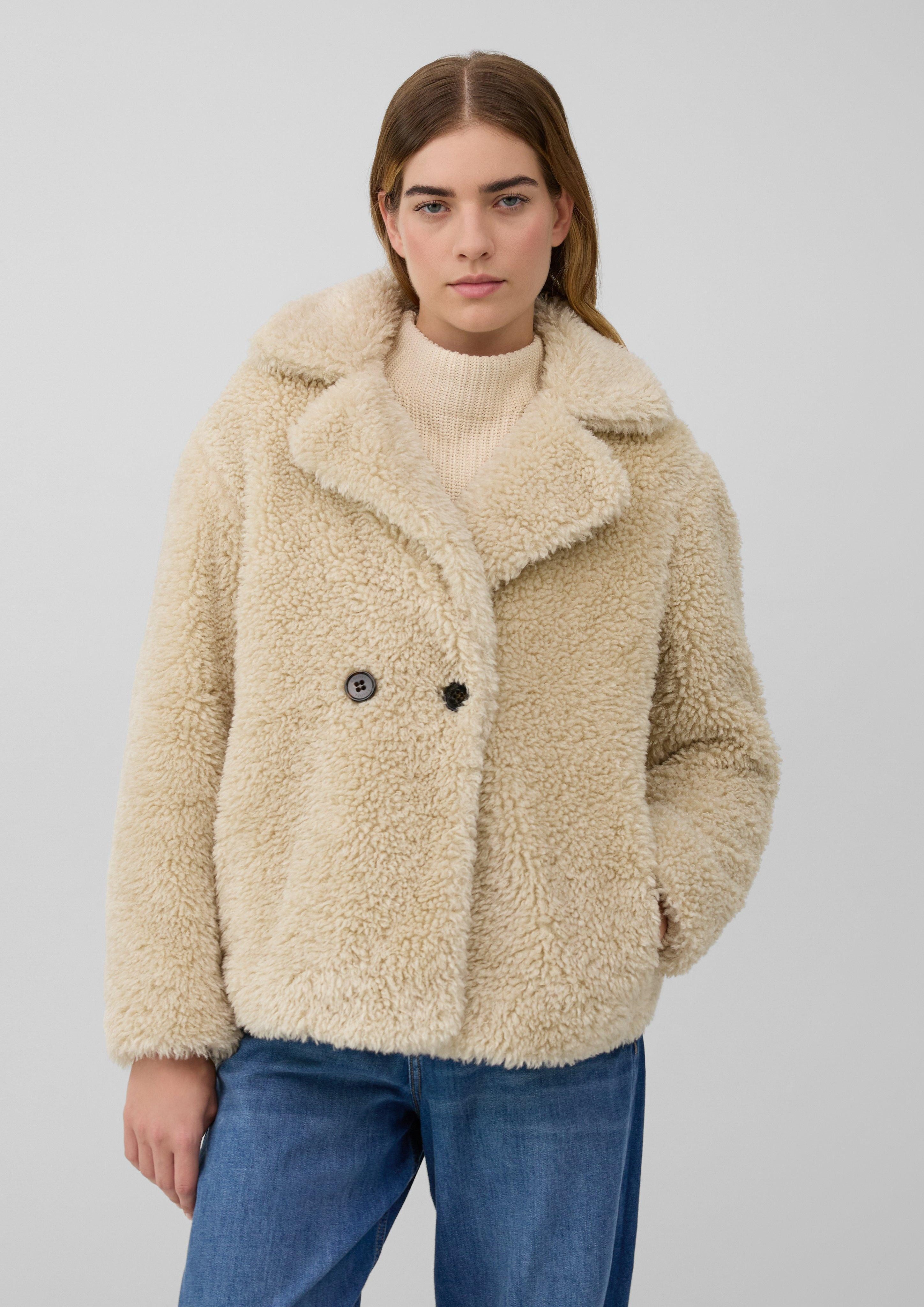 s.Oliver Funktionsjacke Teddy-Jacke mit Eingrifftaschen günstig online kaufen