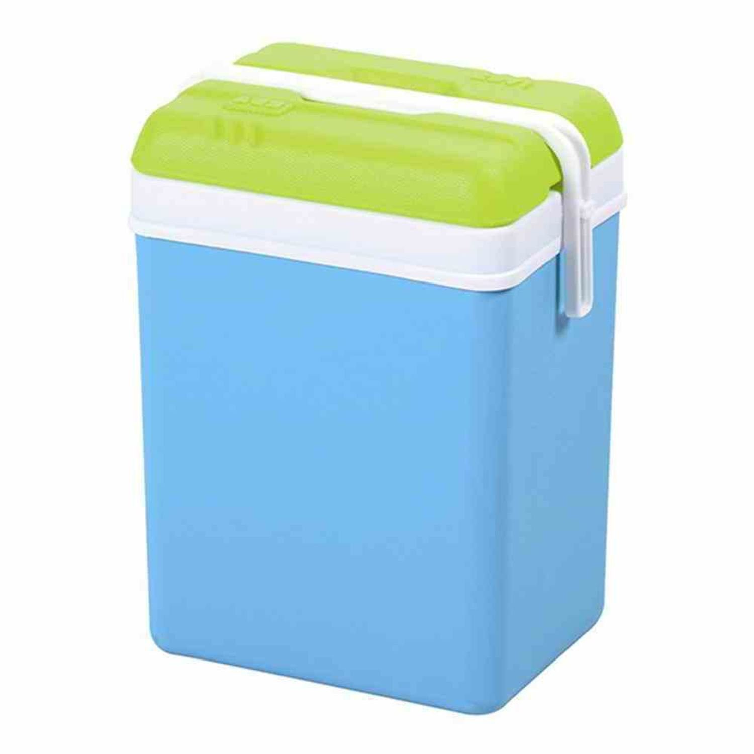 EDA Plastiques Thermobehälter Kühlbox Promotion, 15 Liter, blau-grün 21,5x30x39 cm, Kunststoff