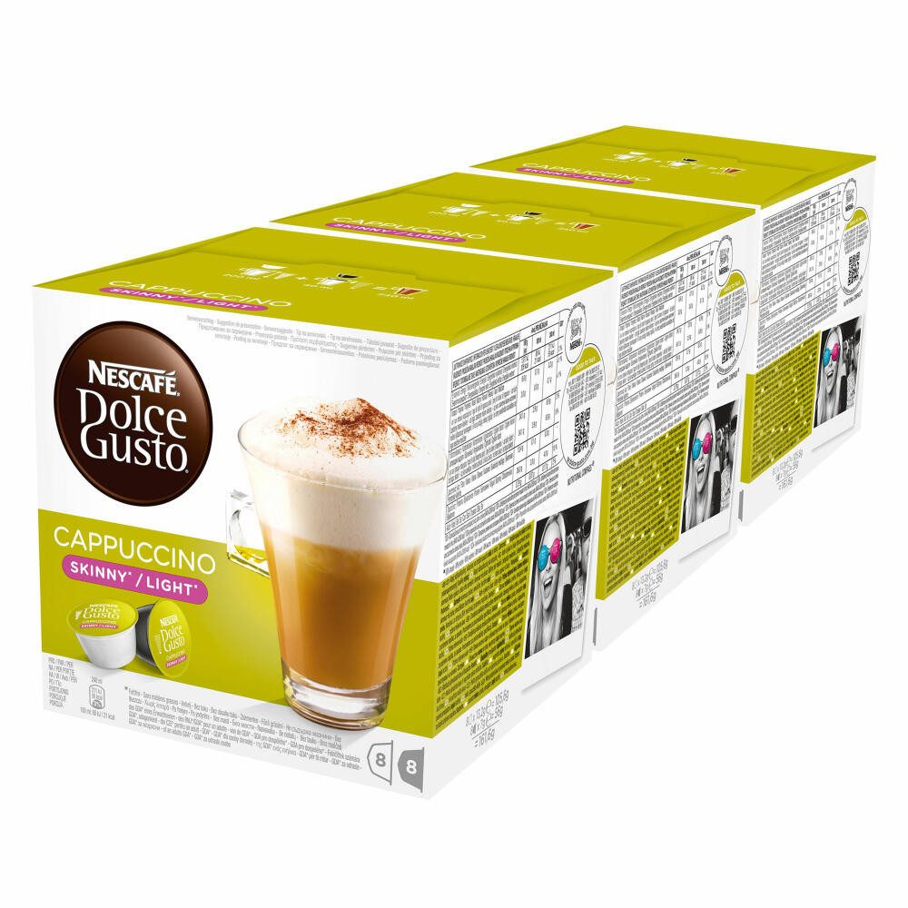 NESCAFÉ® Dolce Gusto® Kaffee Cappuccino Light 3er Set, 3 x